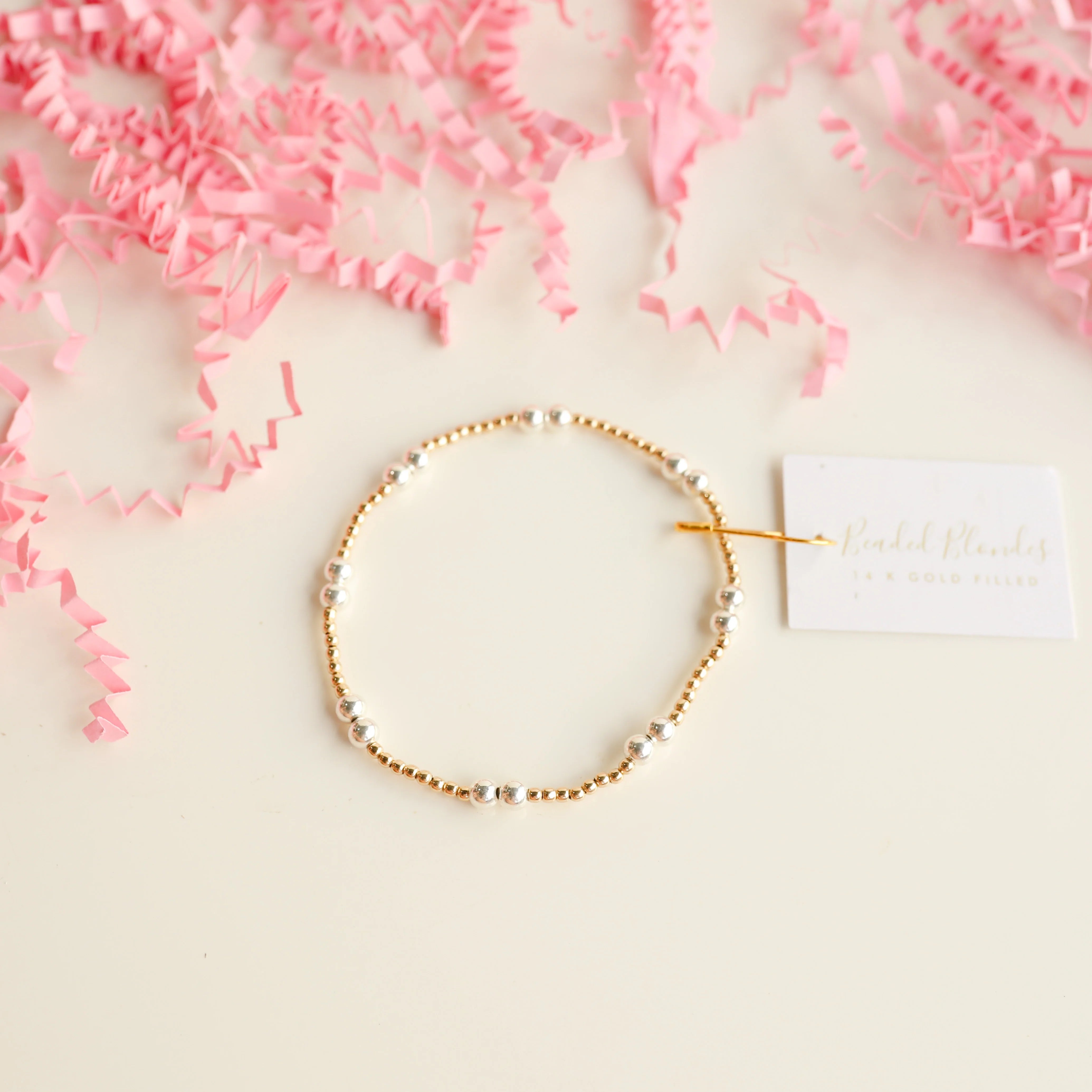 Beaded Blondes | Leah Bracelet in Mixed Metals - bestdisneylandrvpark