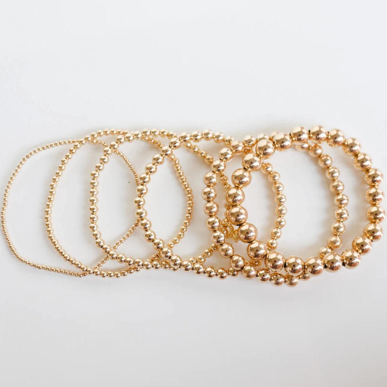 Beaded Blondes | 2MM Gold Beaded Bracelet - bestdisneylandrvpark