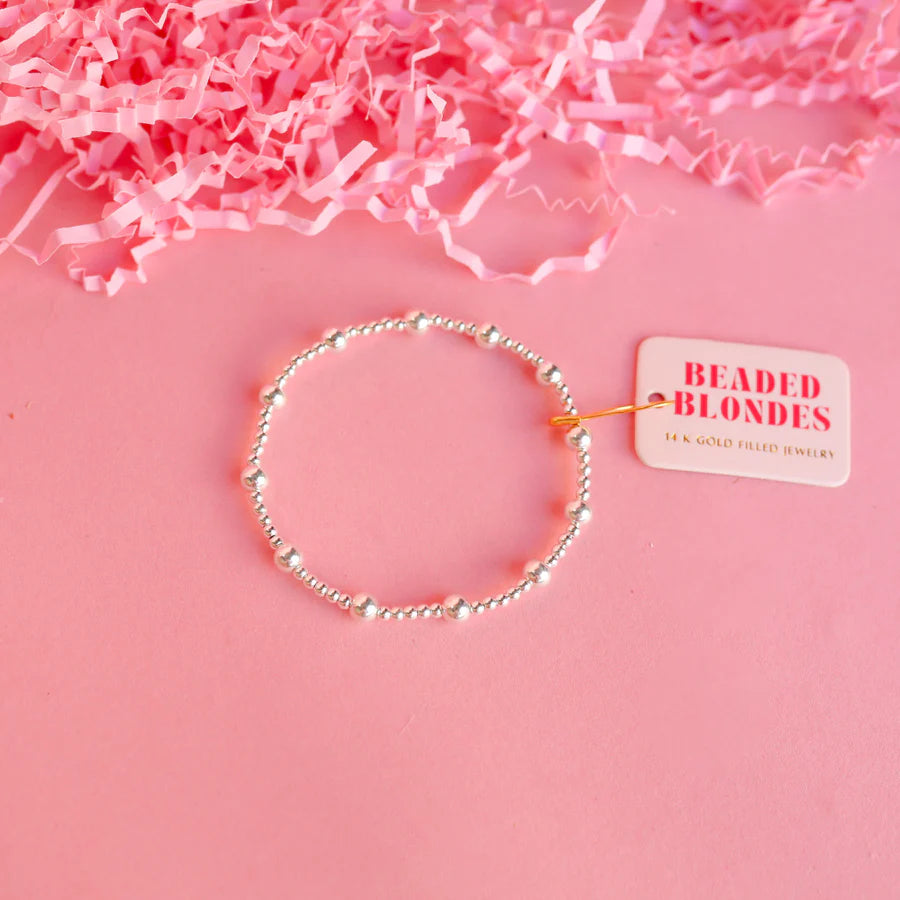 Beaded Blondes | Lively Bracelet in Silver - bestdisneylandrvpark