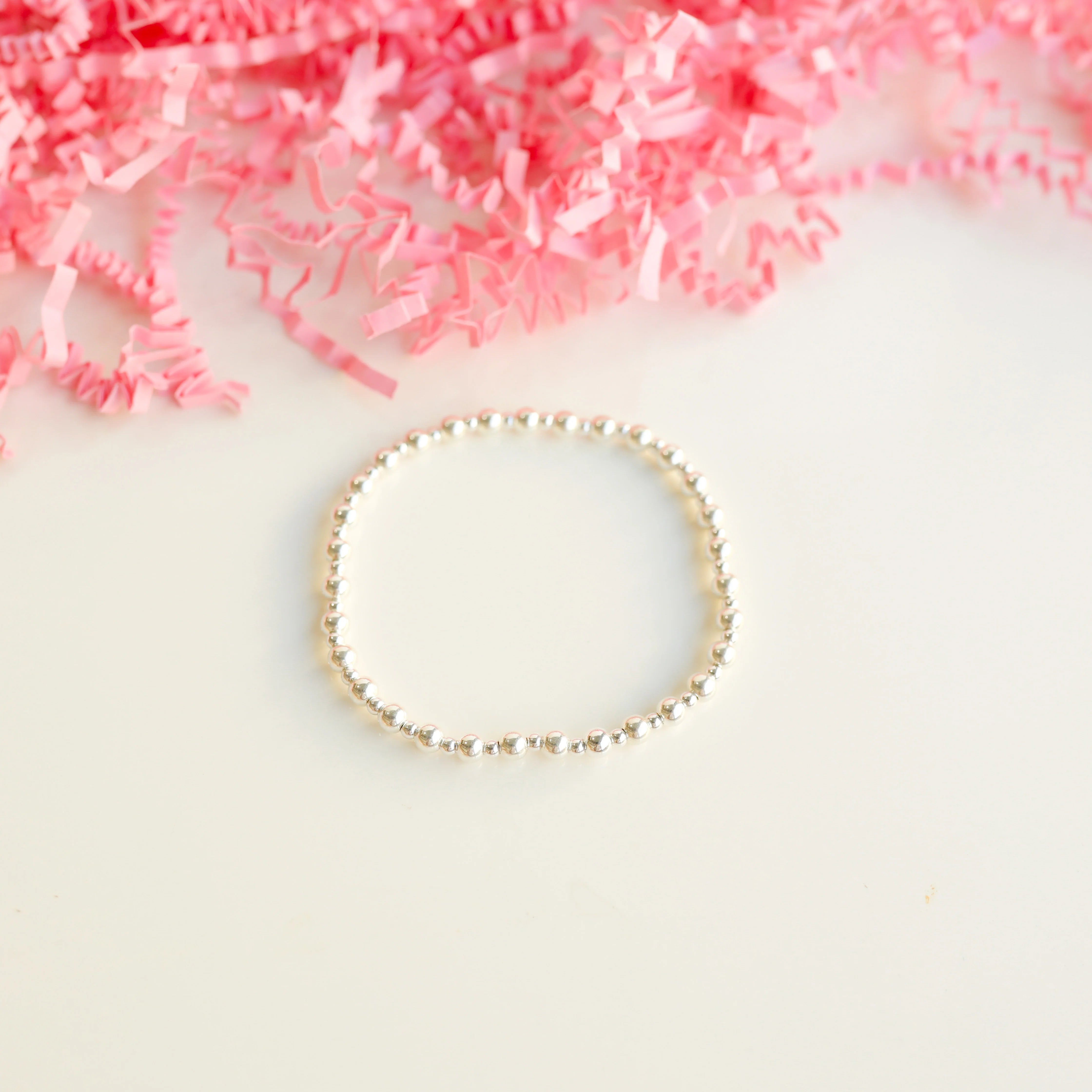 Beaded Blondes | Mini Katy Bracelet in Silver - bestdisneylandrvpark