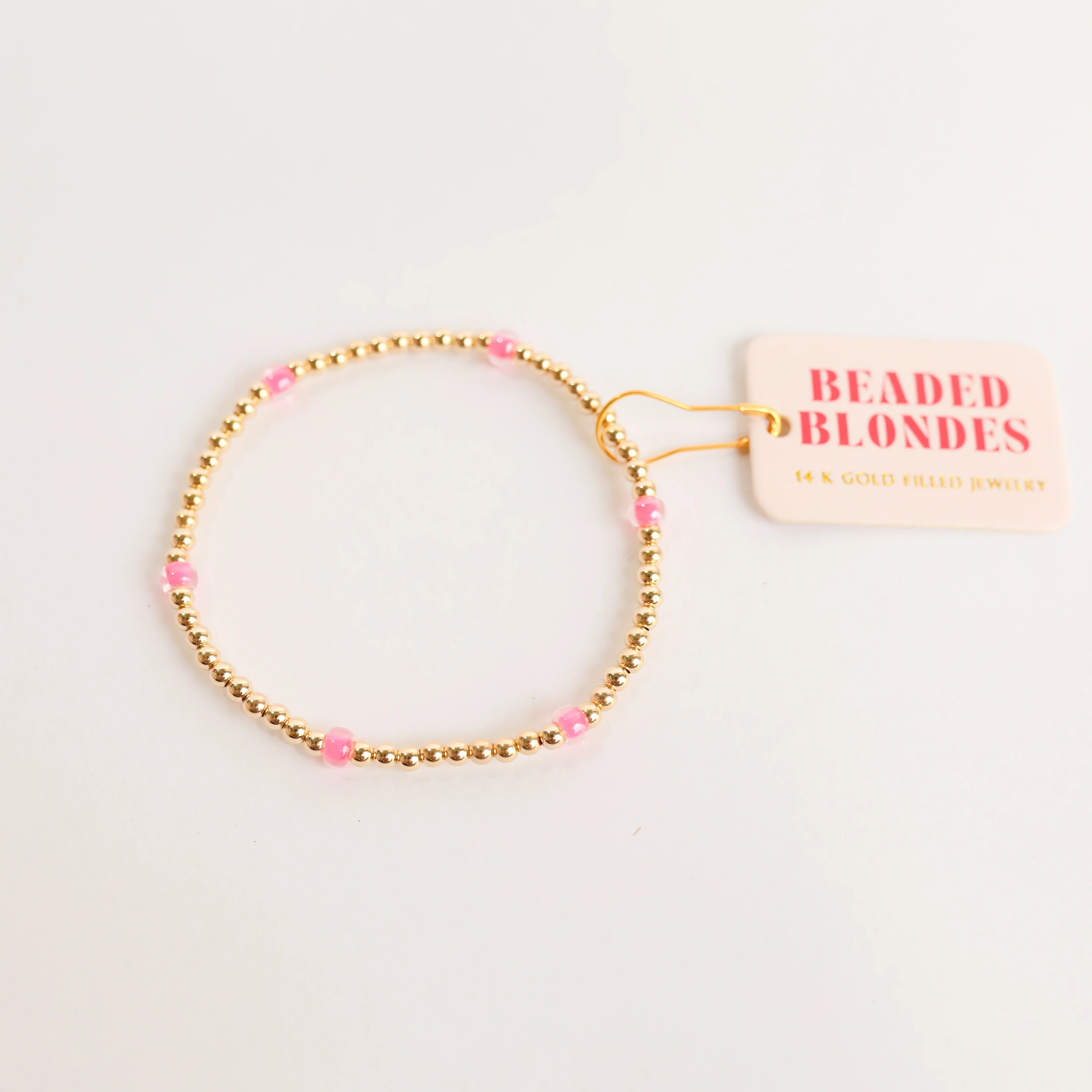 Beaded Blondes | Hot Pink Poppi Bracelet - bestdisneylandrvpark