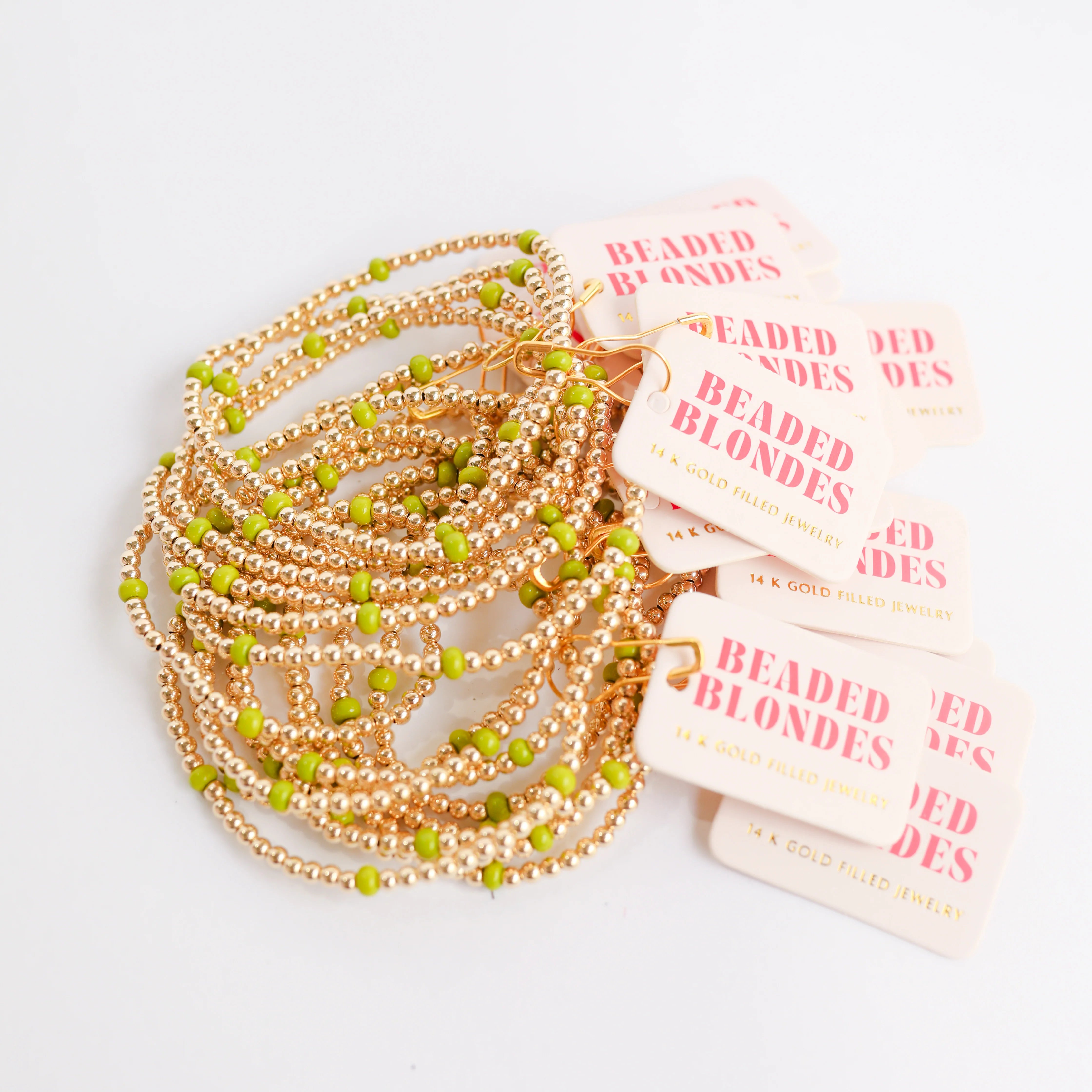 Beaded Blondes | Lime Green Poppi Bracelet - bestdisneylandrvpark