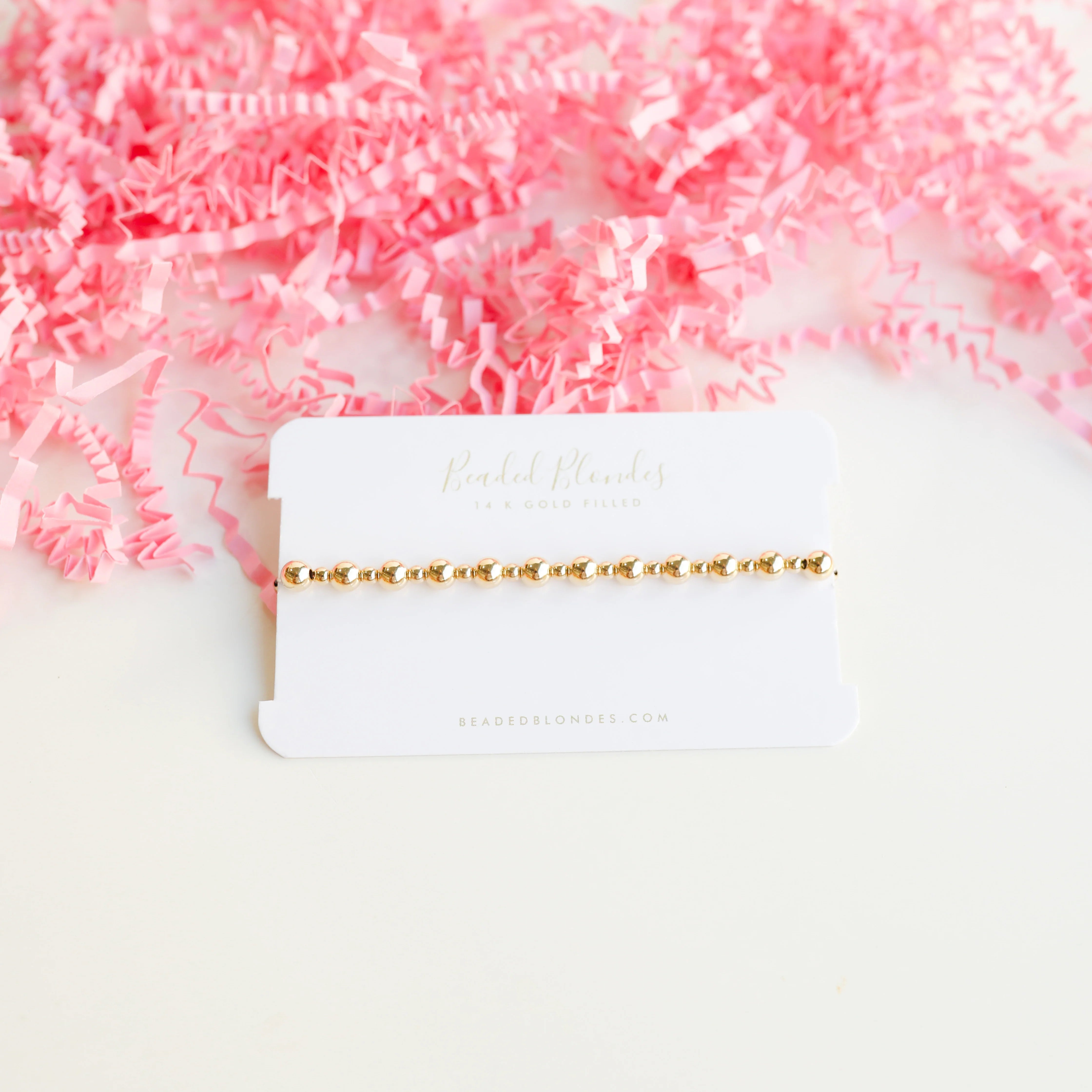 Beaded Blondes | Katy Bracelet in Gold - bestdisneylandrvpark