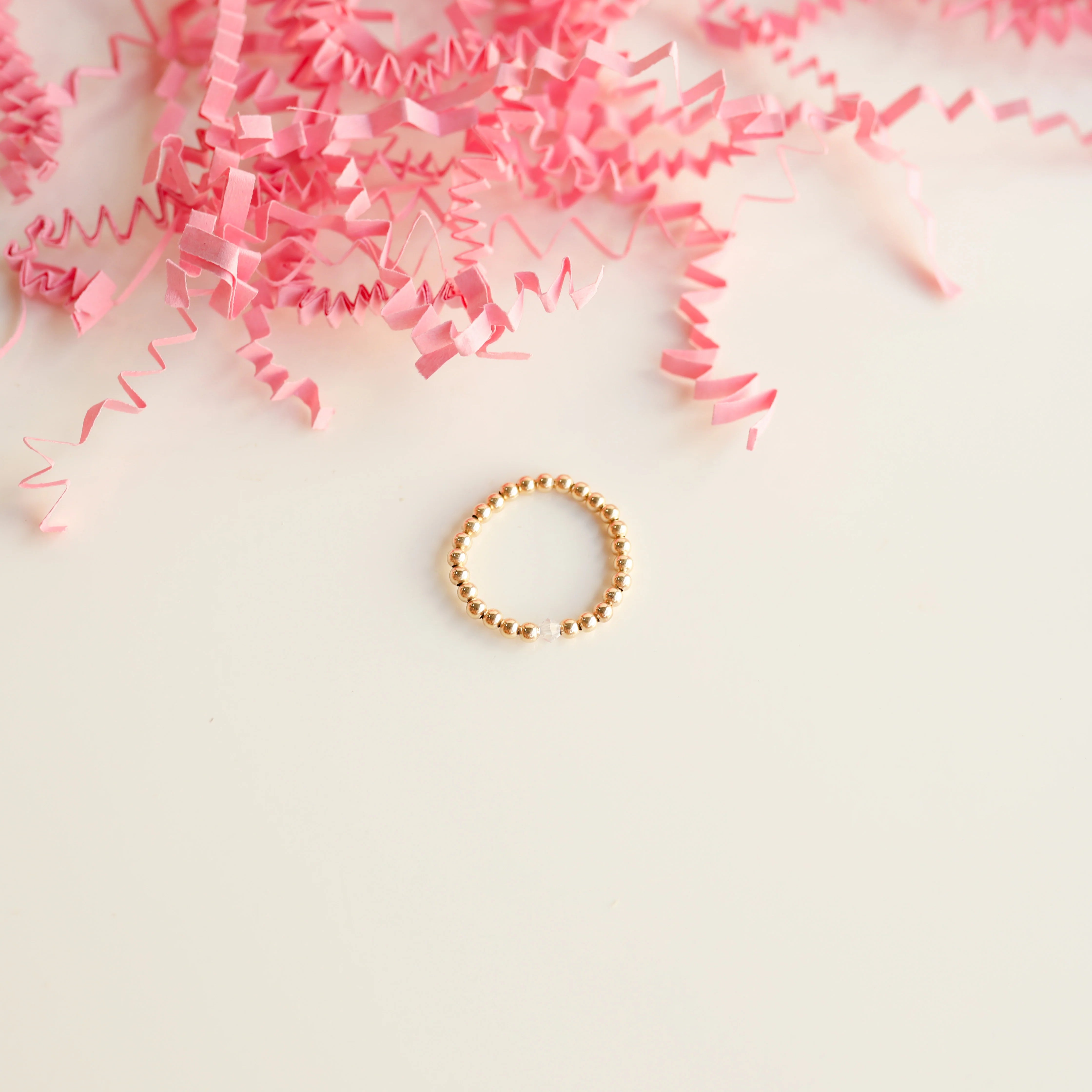 Beaded Blondes | Rev Ring in White