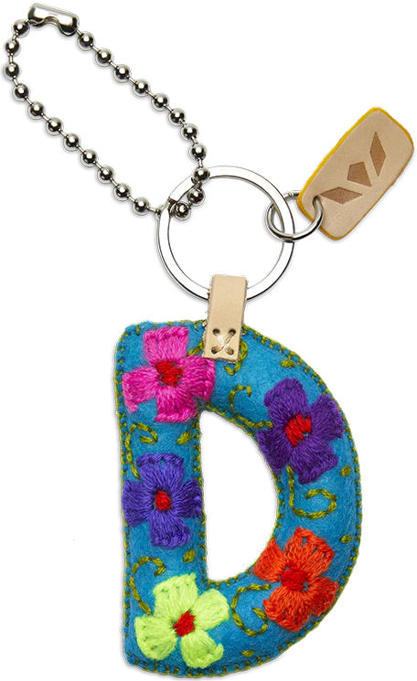 Consuela | Turquoise Felt Letter Charms - bestdisneylandrvpark