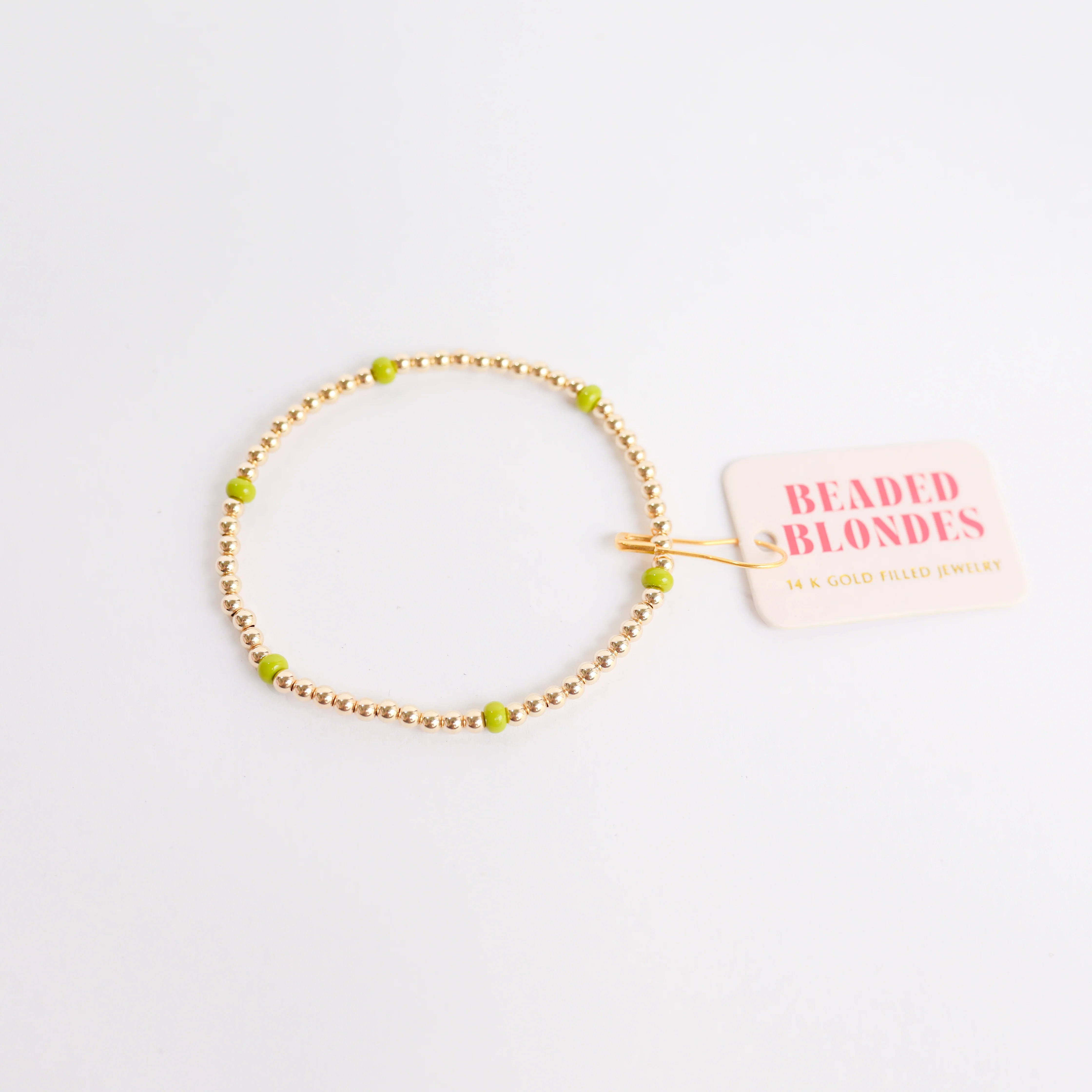 Beaded Blondes | Lime Green Poppi Bracelet - bestdisneylandrvpark