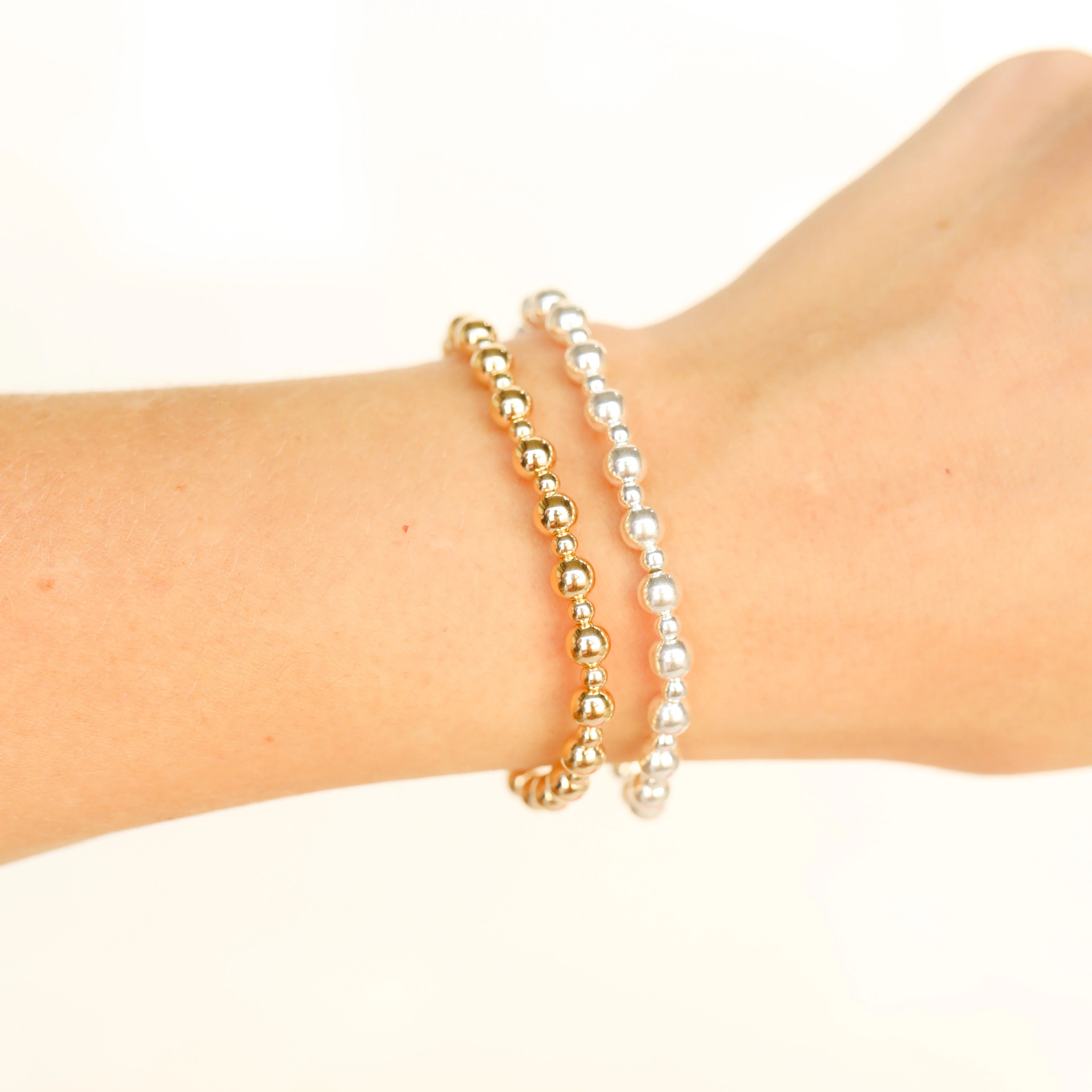 Beaded Blondes | Katy Bracelet in Silver - bestdisneylandrvpark