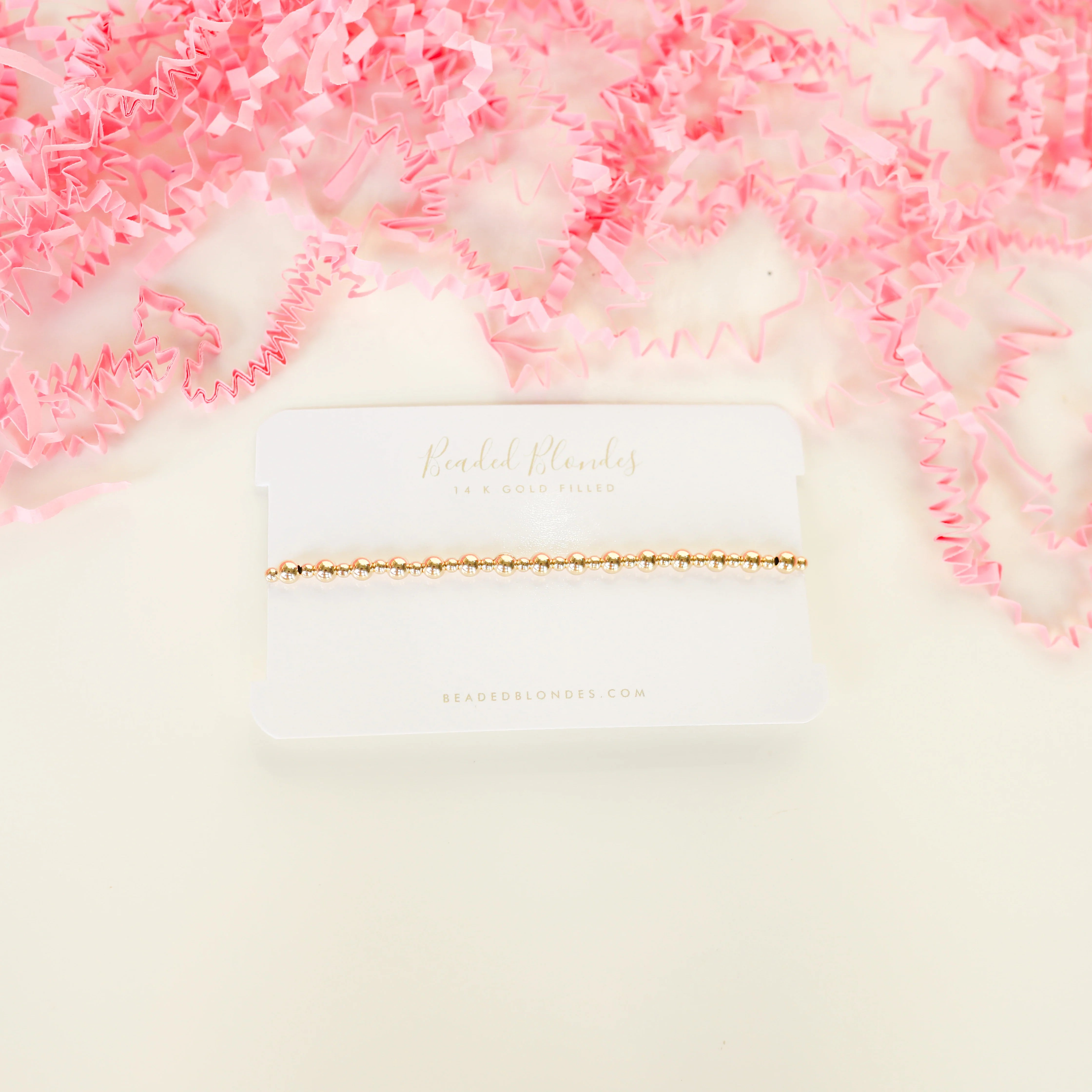 Beaded Blondes | Mini Katy Bracelet in Gold - bestdisneylandrvpark