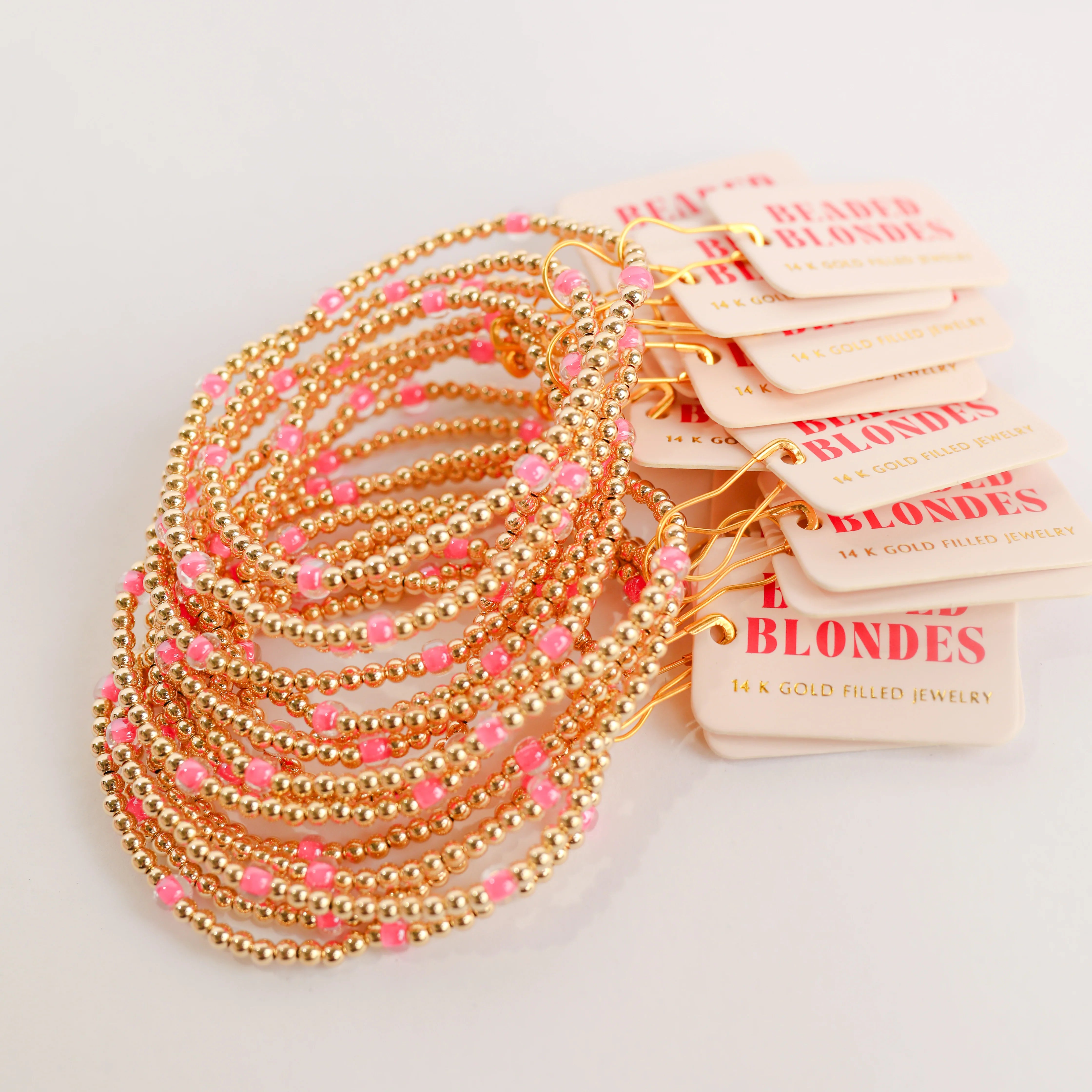 Beaded Blondes | Hot Pink Poppi Bracelet - bestdisneylandrvpark