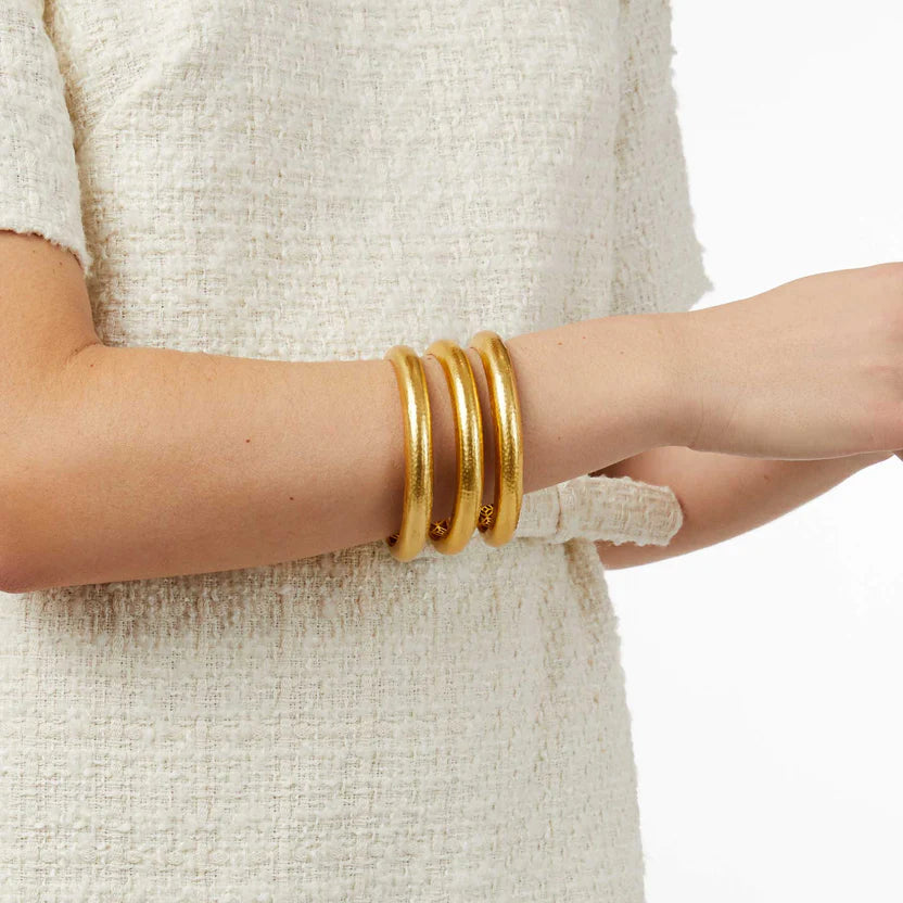 Julie Vos | Havana Statement Bangle in Gold - bestdisneylandrvpark