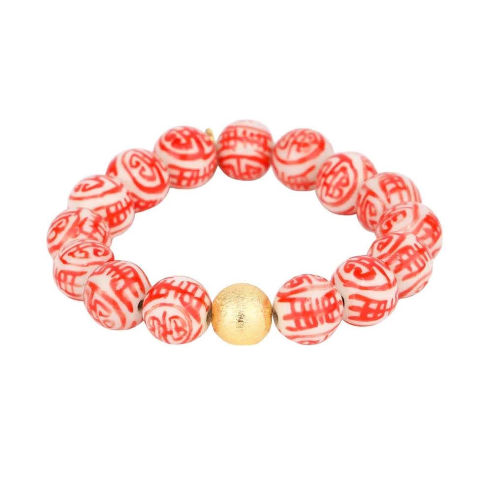 BuDhaGirl | Porcelain Beaded Flame Bracelet - bestdisneylandrvpark