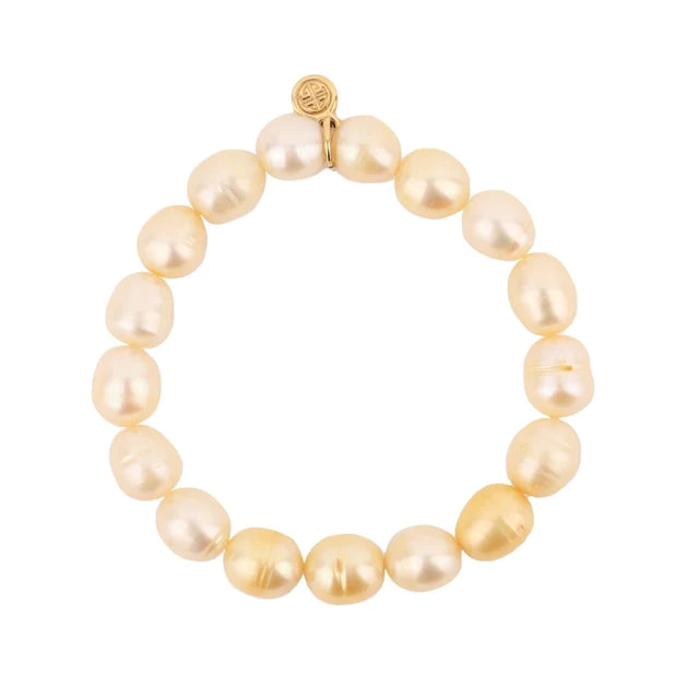 BuDhaGirl | Gold Baroque Pearl Bracelet - bestdisneylandrvpark