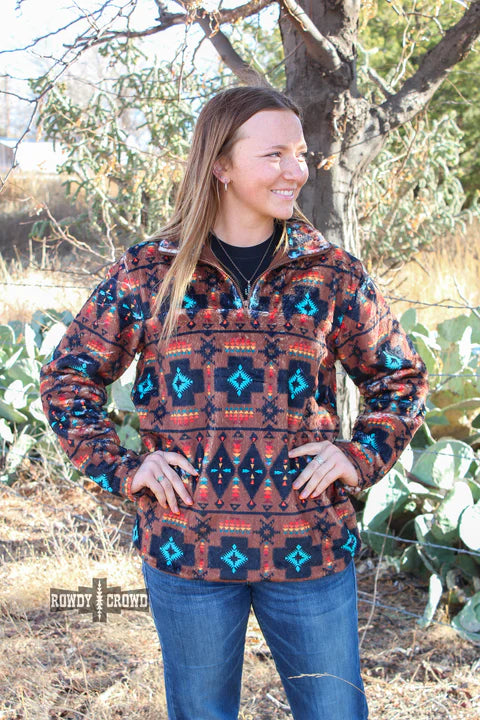 Online Exclusive | River Walk Pullover in Aztec Print - bestdisneylandrvpark