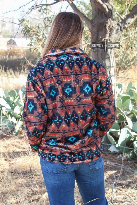 Online Exclusive | River Walk Pullover in Aztec Print - bestdisneylandrvpark