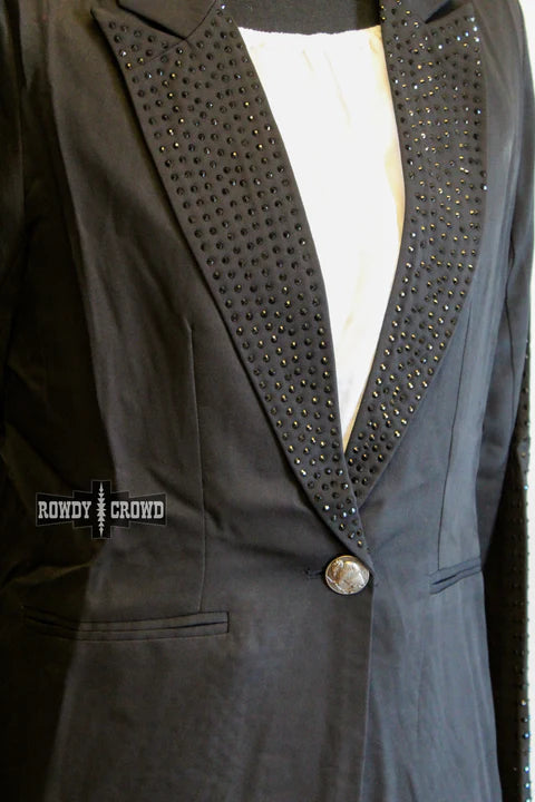 Online Exclusive | Blazing Saddle Long Sleeve Blazer in Black - bestdisneylandrvpark