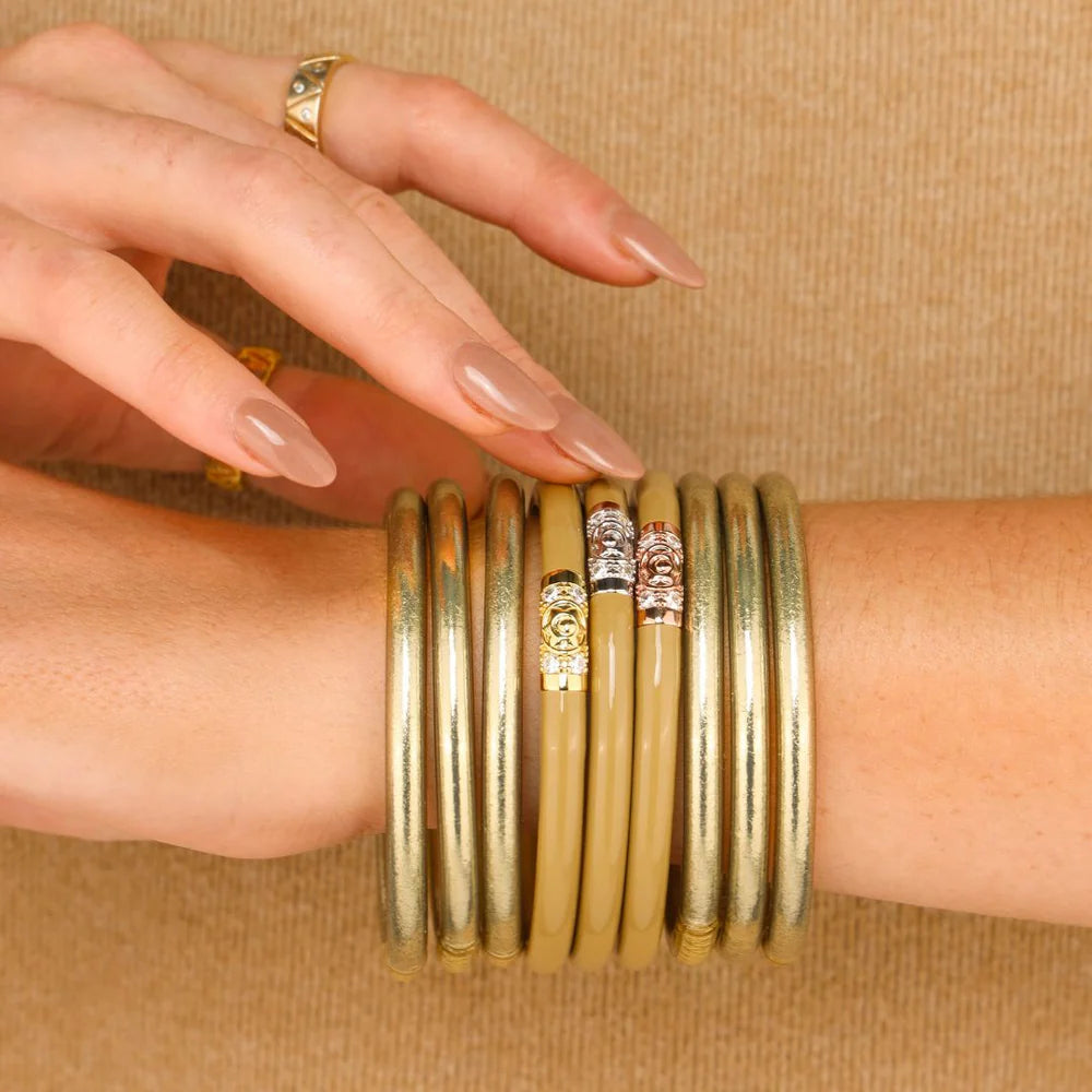 BuDhaGirl | Three Kings All Weather Bangles in Sand