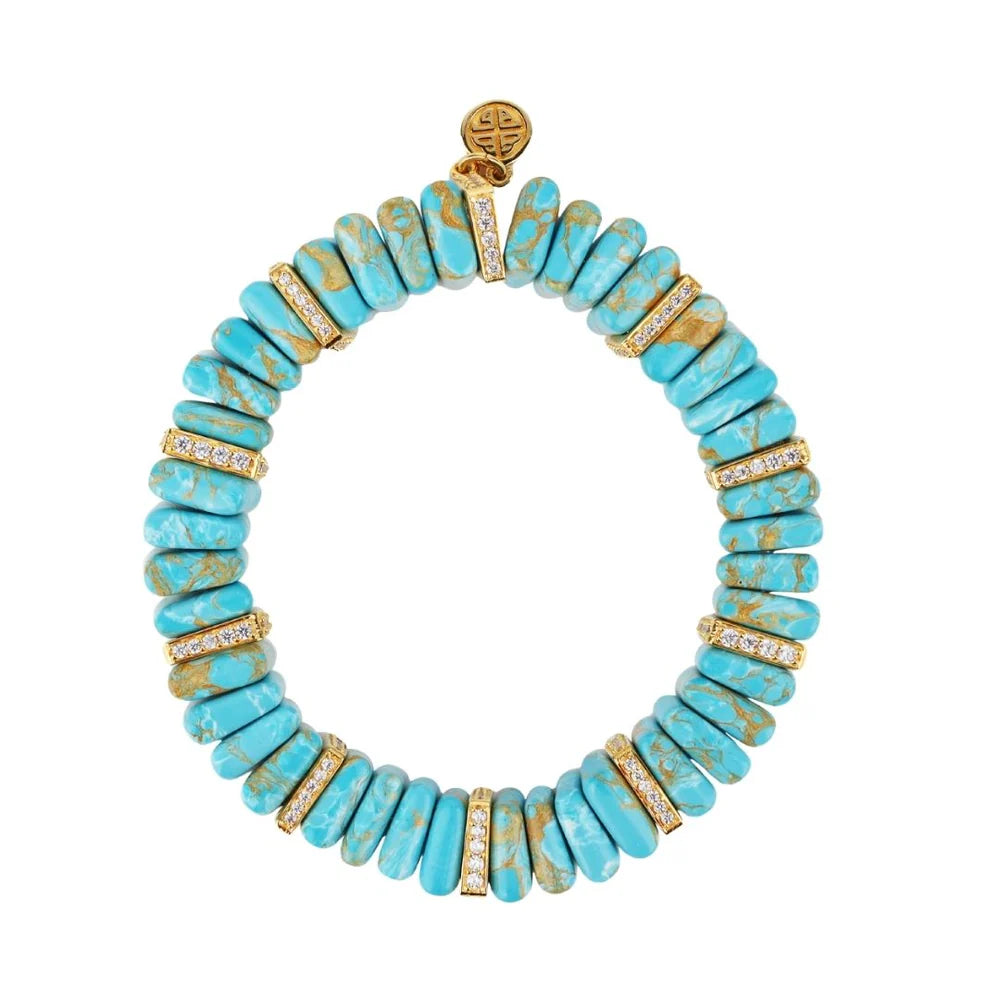 BuDhaGirl | Tablet Bracelet in Sleeping Beauty Turquoise