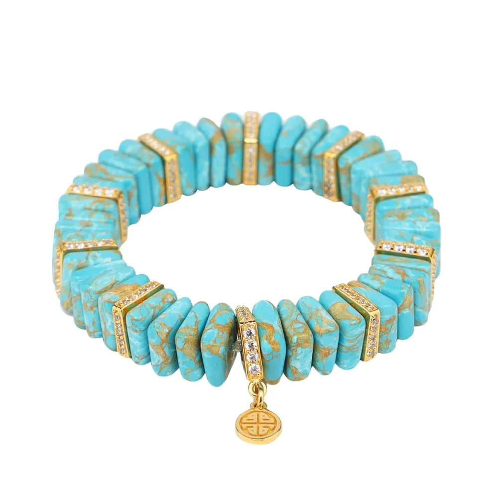 BuDhaGirl | Tablet Bracelet in Sleeping Beauty Turquoise