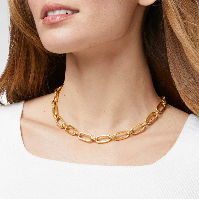 Julie Vos | Trieste Link Necklace in Gold - bestdisneylandrvpark