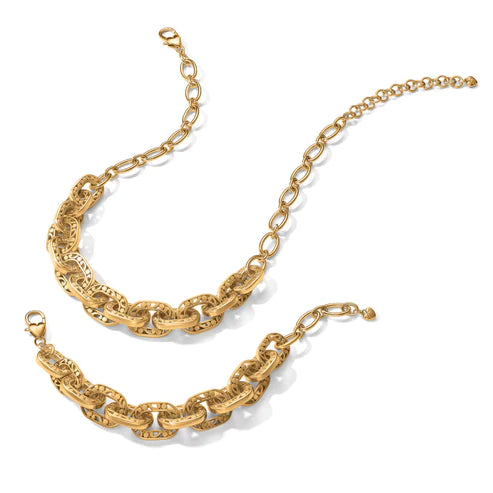 Brighton | Contempo Linx Necklace in Gold Tone - bestdisneylandrvpark