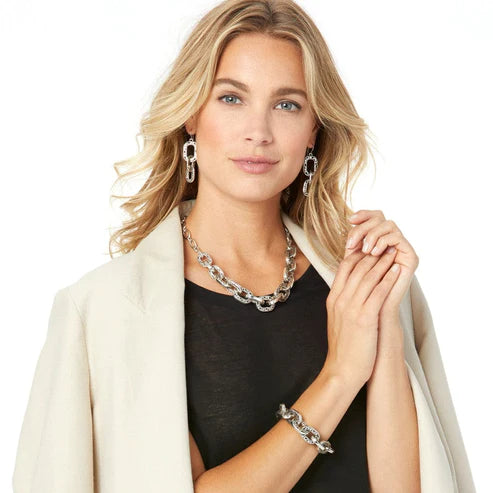 Brighton | Contempo Linx Necklace in Silver Tone - bestdisneylandrvpark