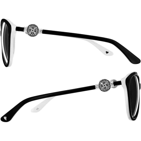 Brighton | Ferrara Sunglasses in Black and White - bestdisneylandrvpark