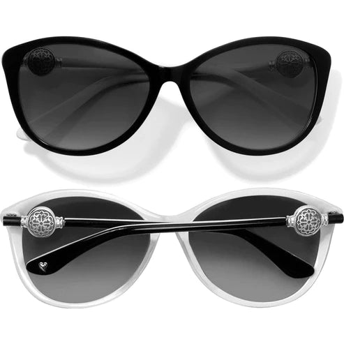 Brighton | Ferrara Sunglasses in Black and White - bestdisneylandrvpark