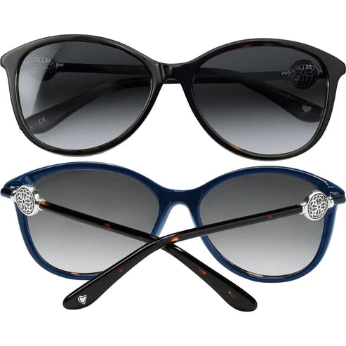 Brighton | Ferrara Sunglasses in Tortoise and Navy Blue - bestdisneylandrvpark