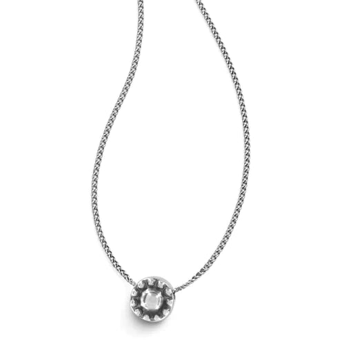 Brighton | Illumina Solitaire Necklace in Silver Tone - bestdisneylandrvpark