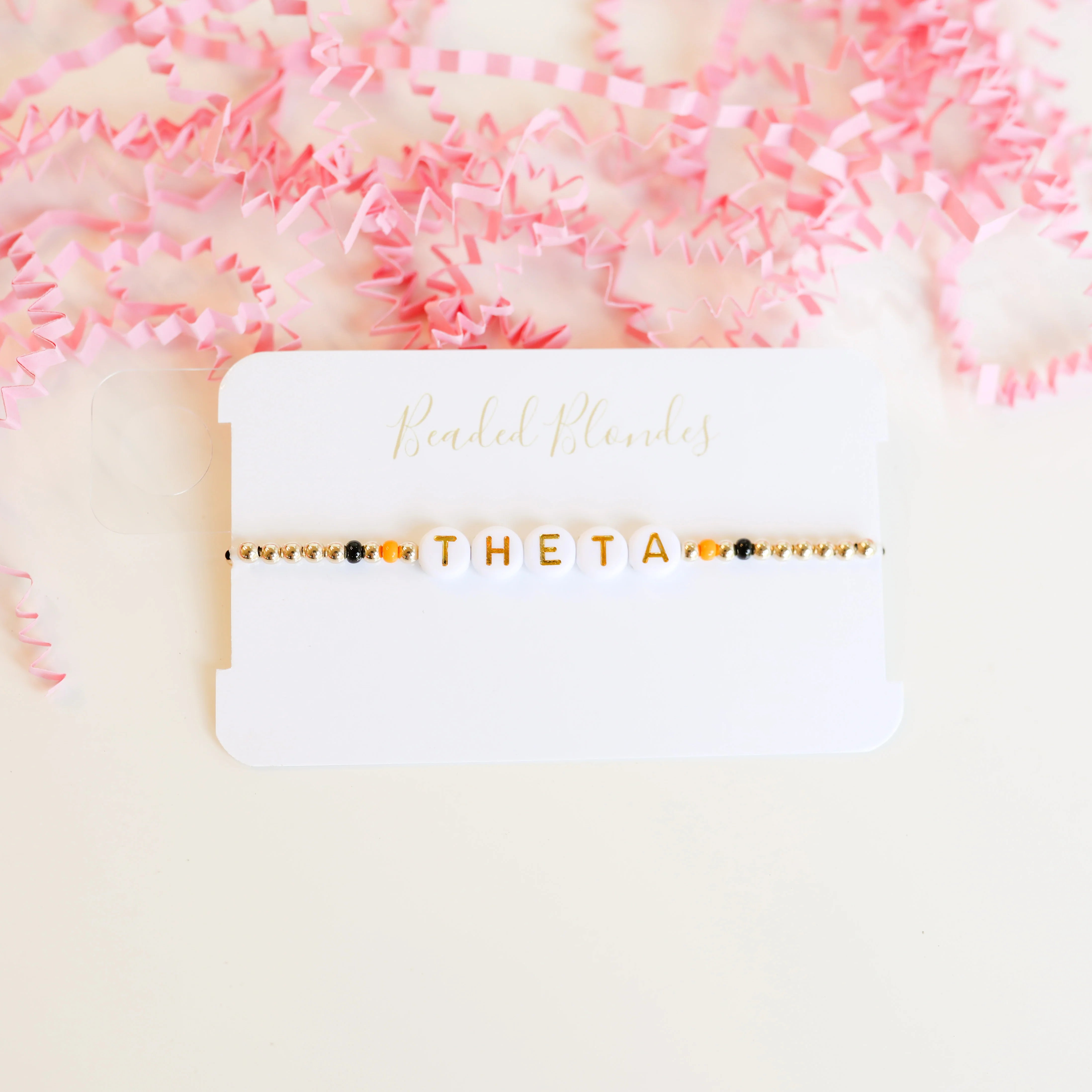 Beaded Blondes | Theta Color Sorority Bracelet - bestdisneylandrvpark