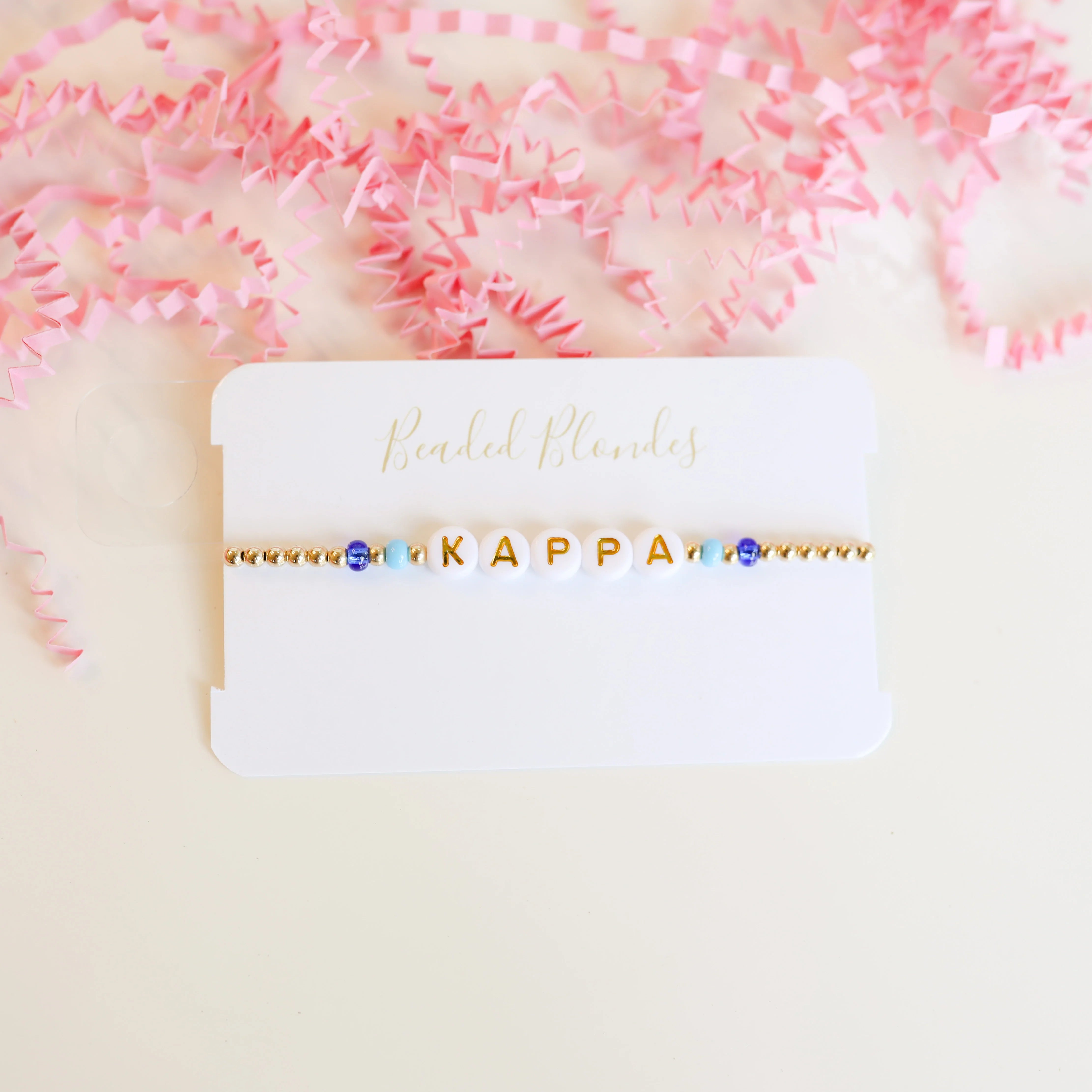 Beaded Blondes | Kappa Color Sorority Bracelet - bestdisneylandrvpark