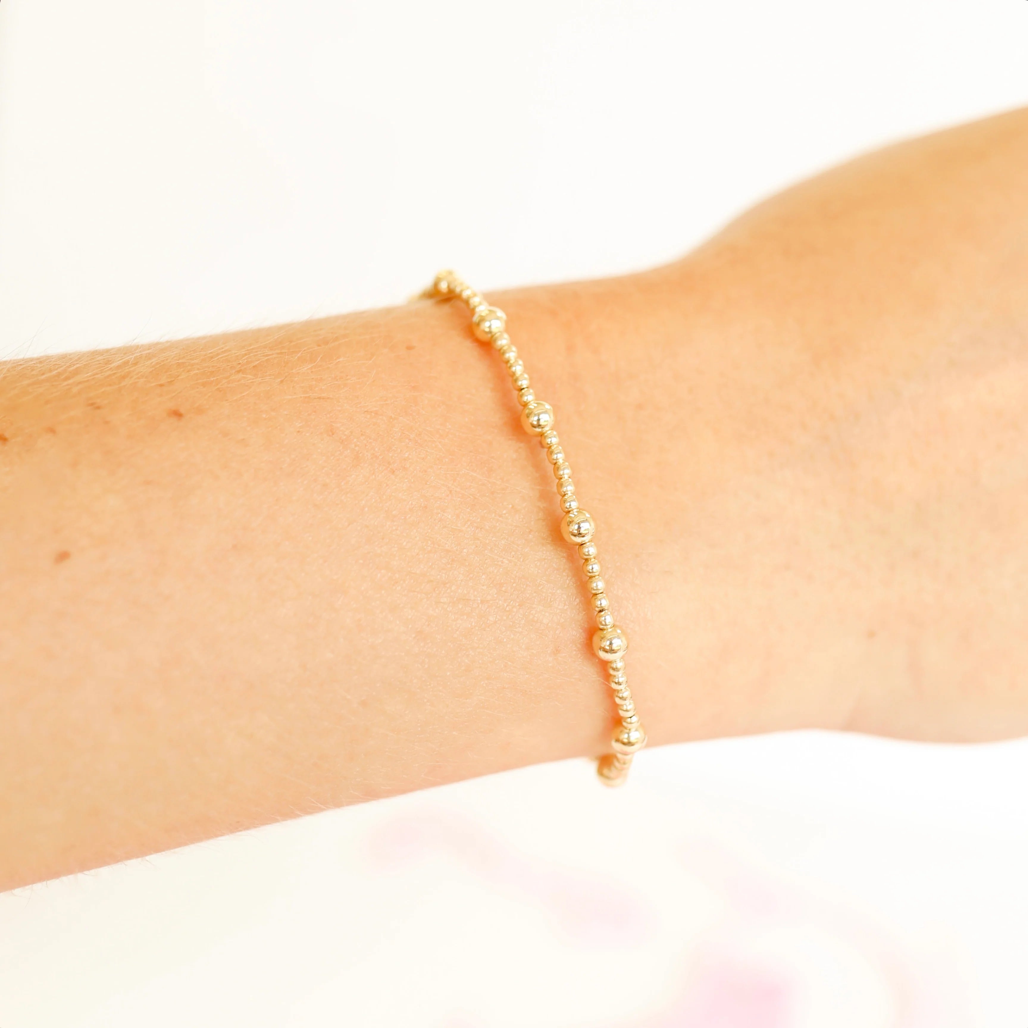 Beaded Blondes | June Bracelet in Gold - bestdisneylandrvpark