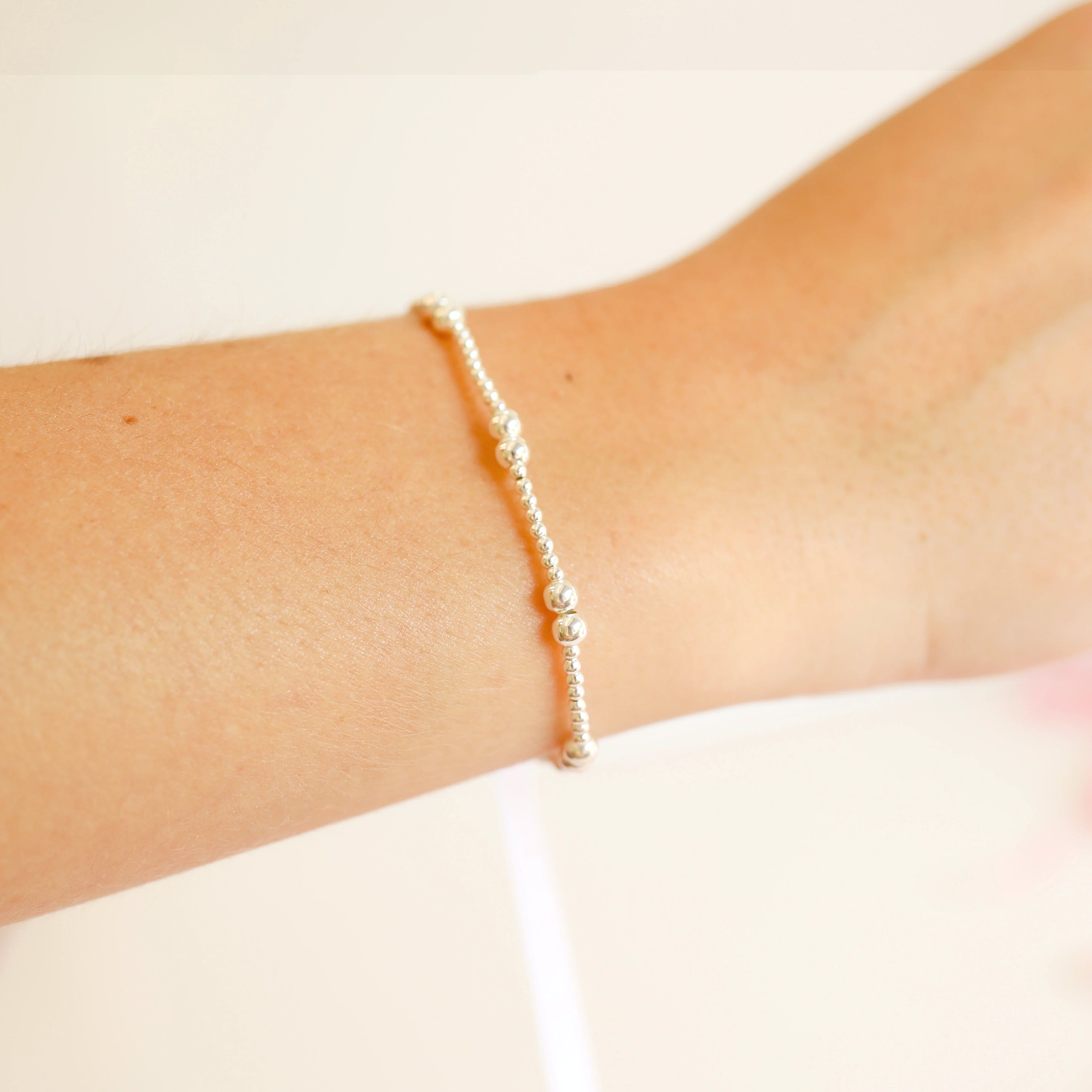 Beaded Blondes | Leah Bracelet in Silver - bestdisneylandrvpark