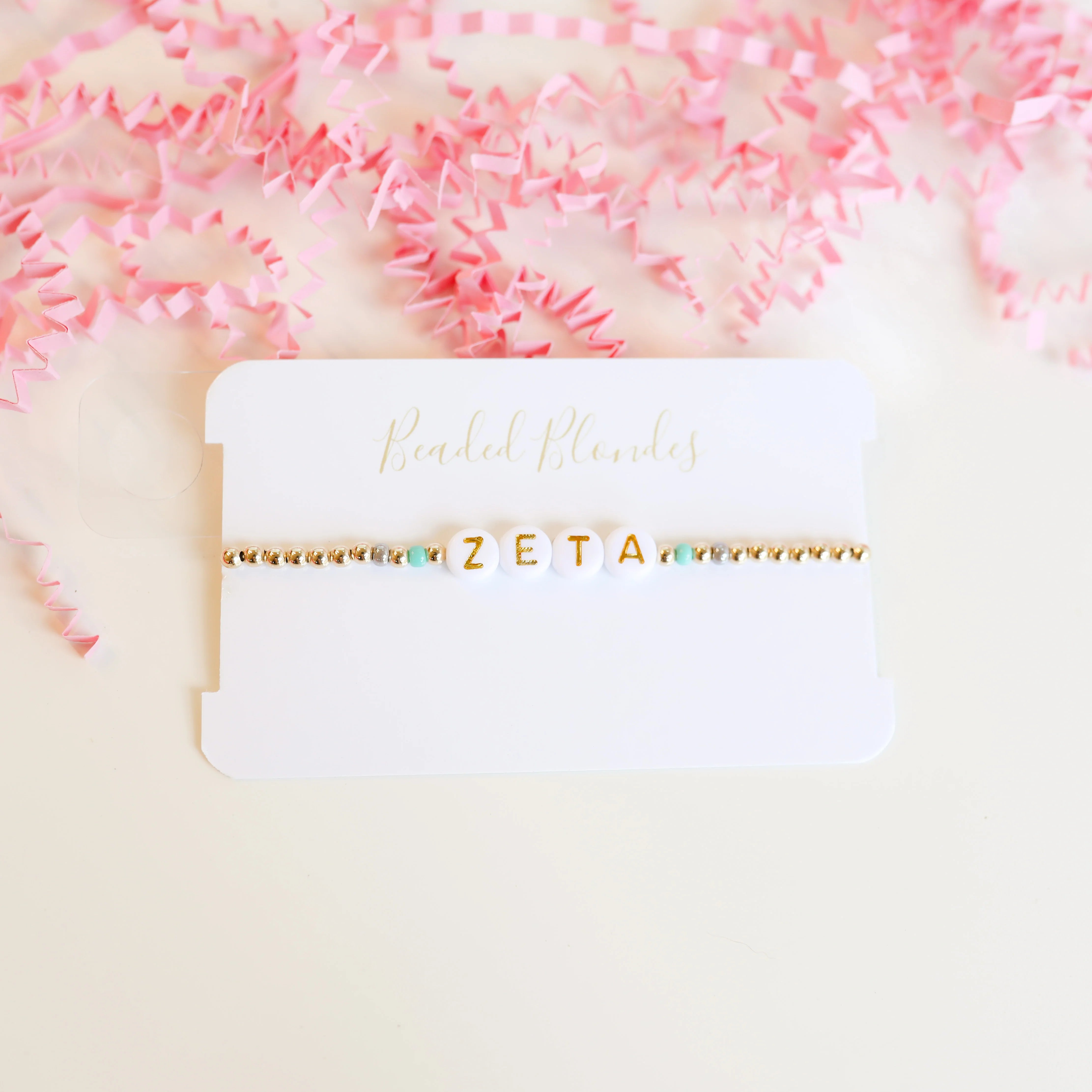 Beaded Blondes | Zeta Color Sorority Bracelet - bestdisneylandrvpark