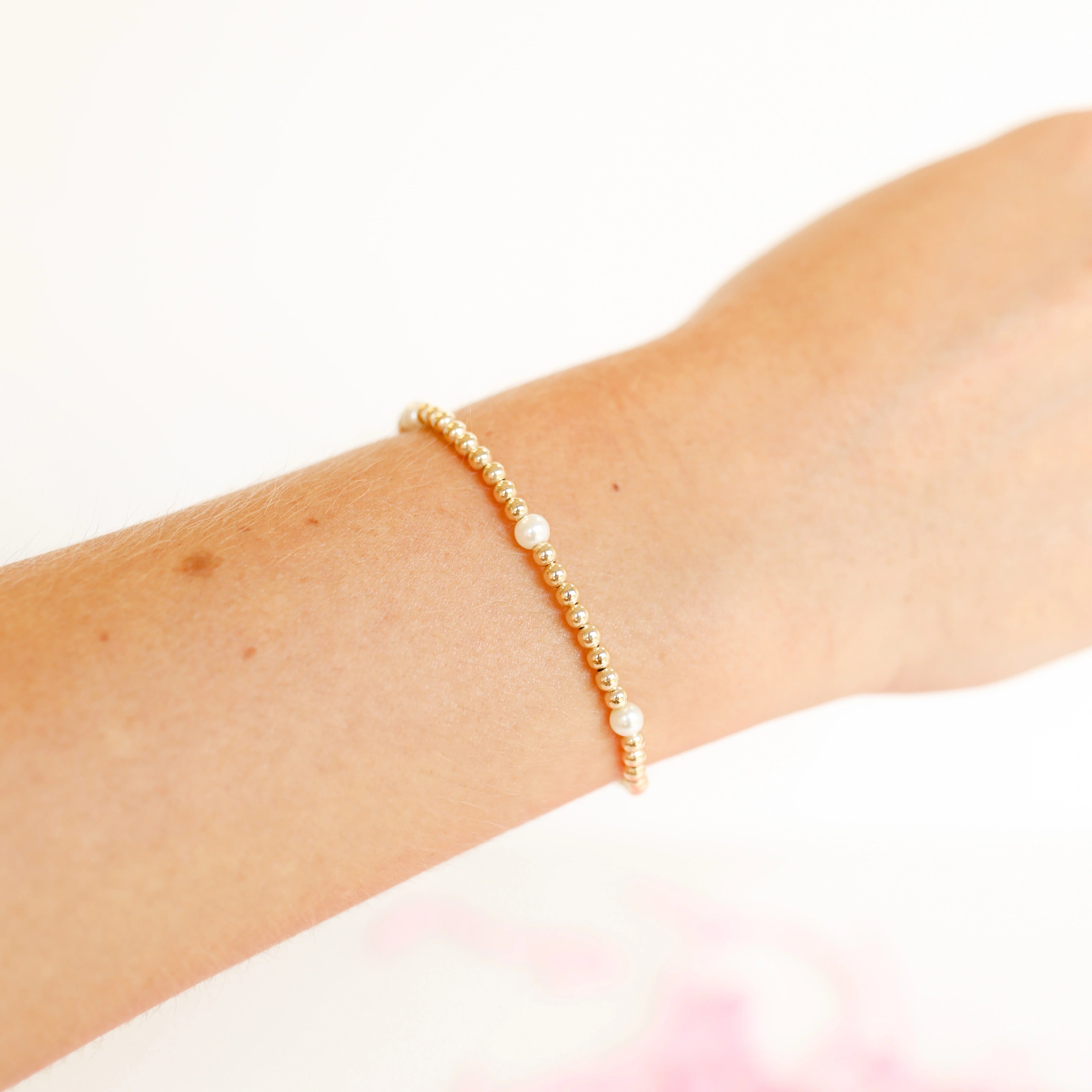 Beaded Blondes | Madi Beaded Bracelet in Gold - bestdisneylandrvpark