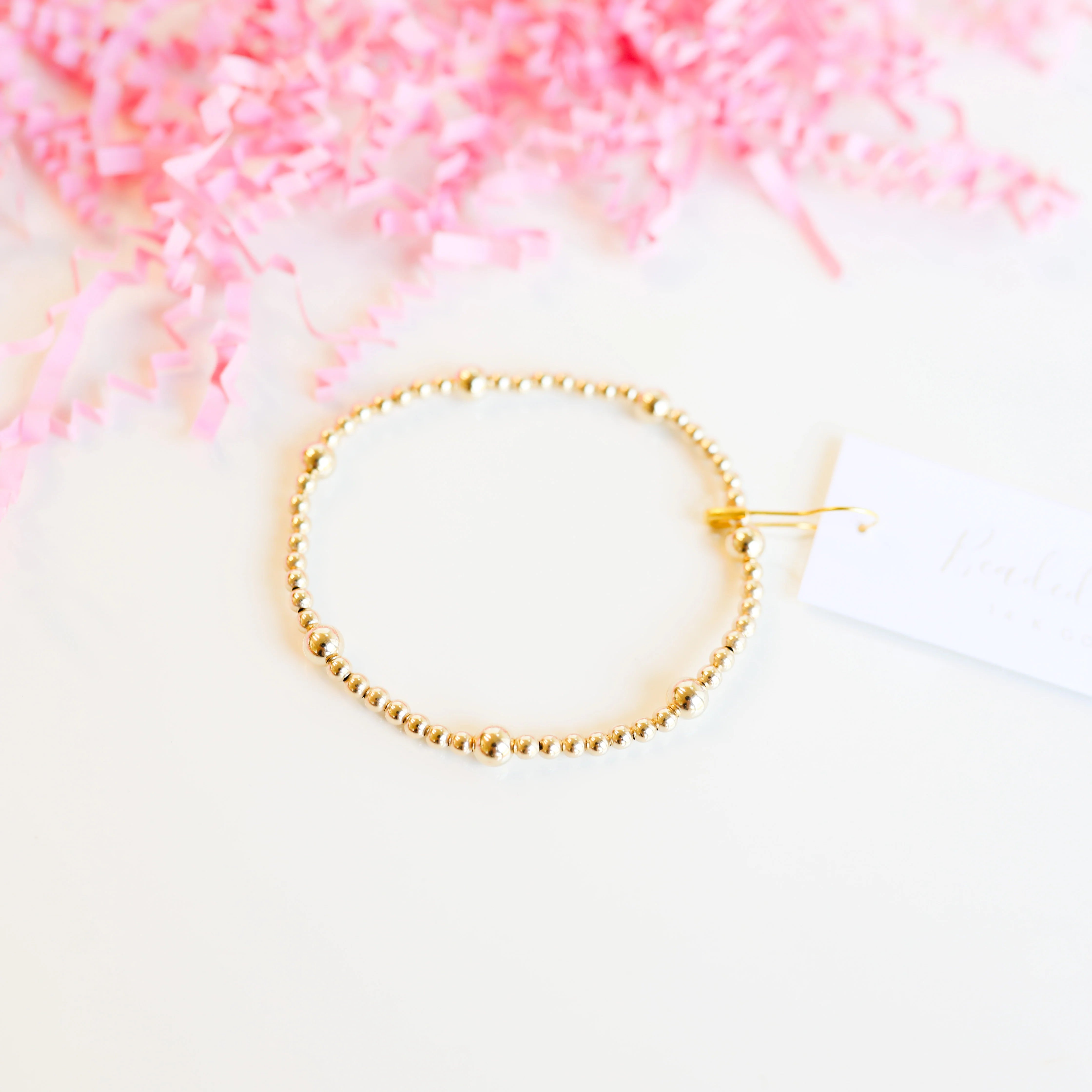 Beaded Blondes | Olive Bracelet in Gold - bestdisneylandrvpark