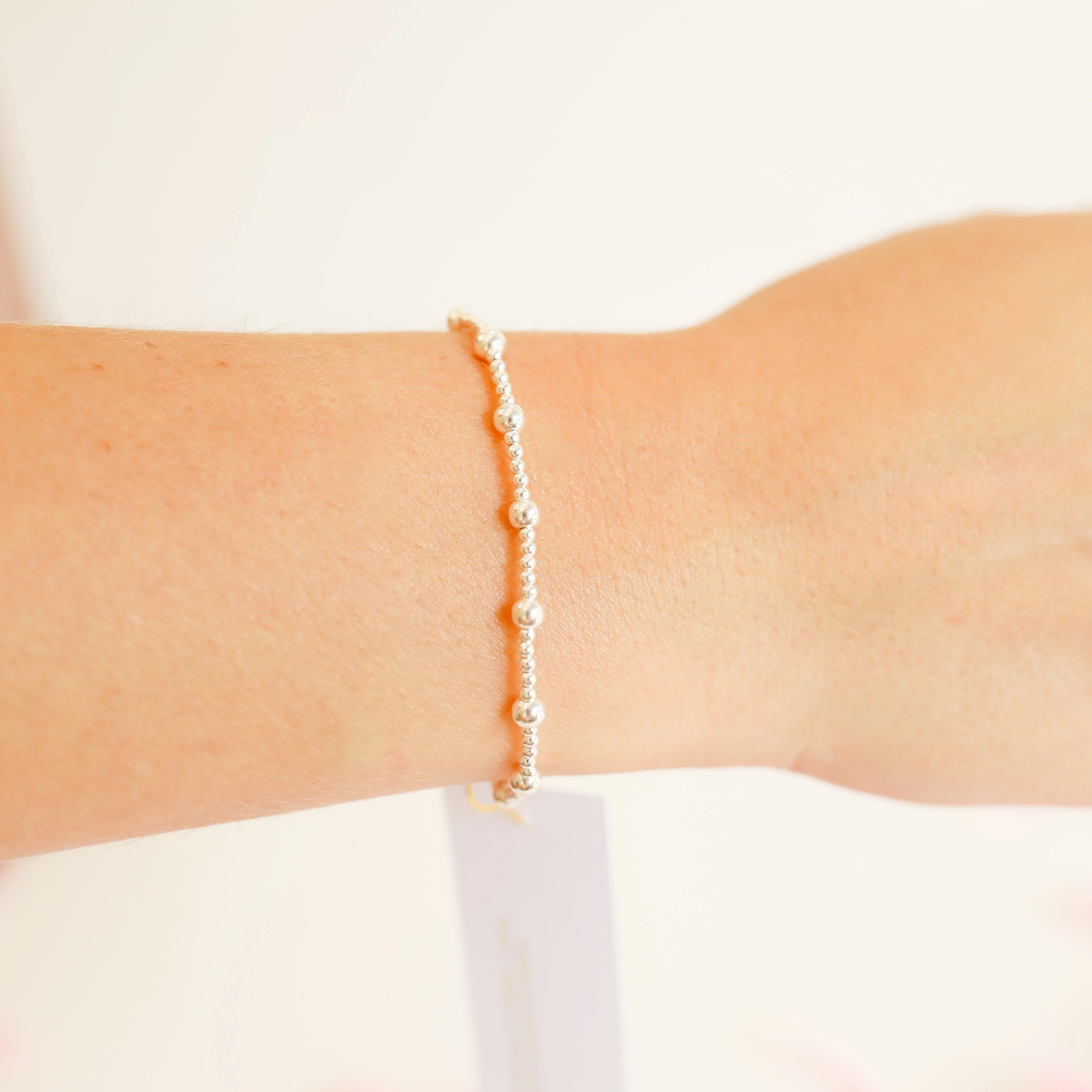 Beaded Blondes | June Bracelet in Silver - bestdisneylandrvpark