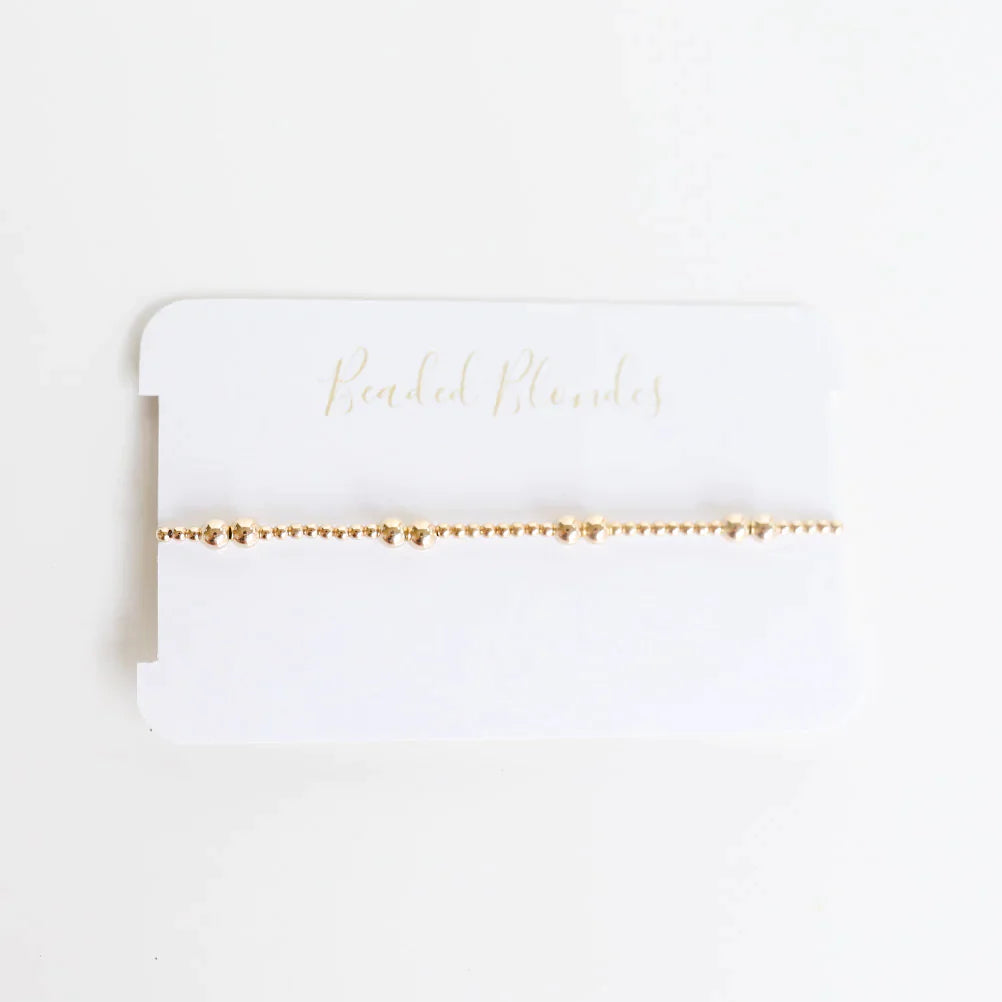 Beaded Blondes | Leah Bracelet in Gold - bestdisneylandrvpark