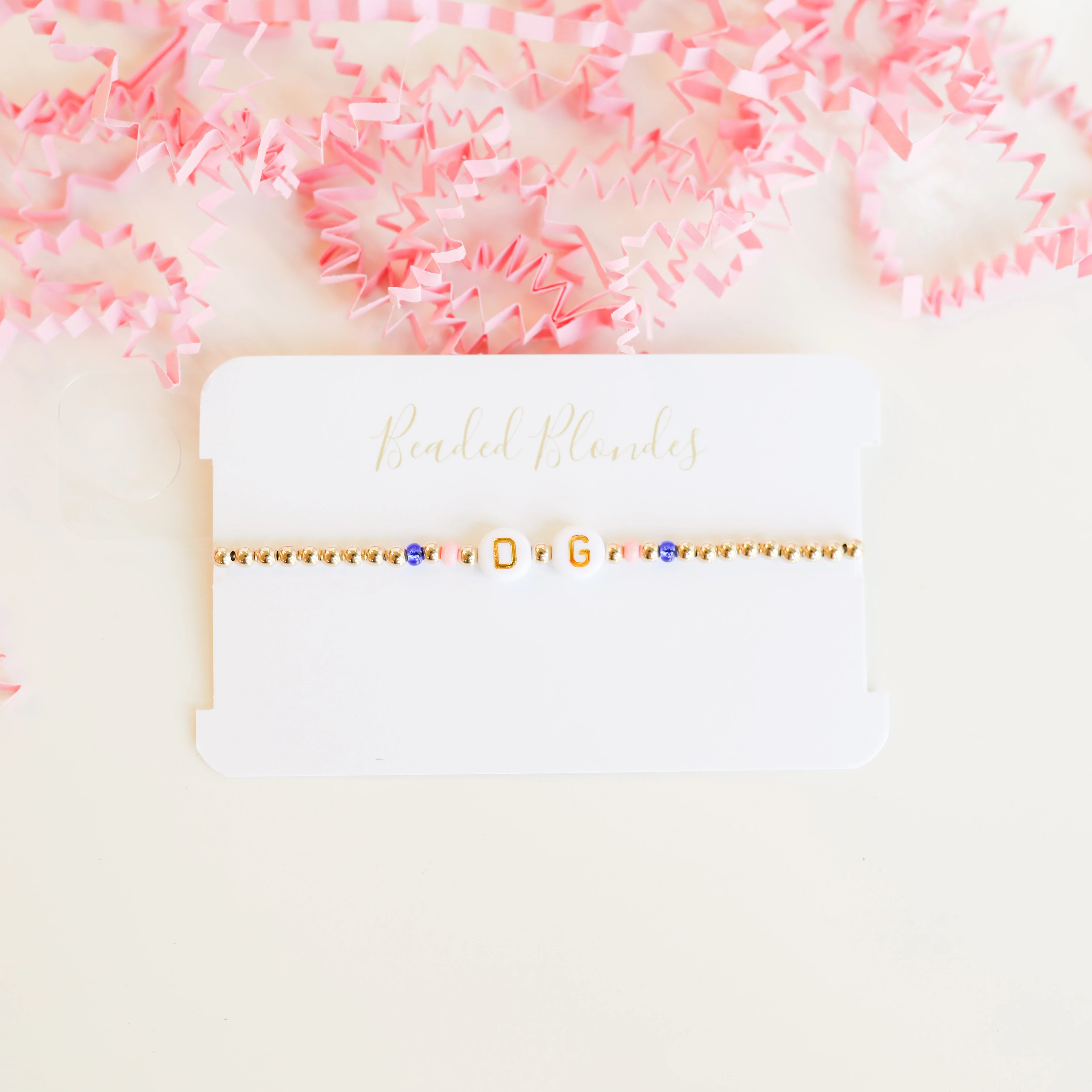 Beaded Blondes | Delta Gamma Color Sorority Bracelet - bestdisneylandrvpark