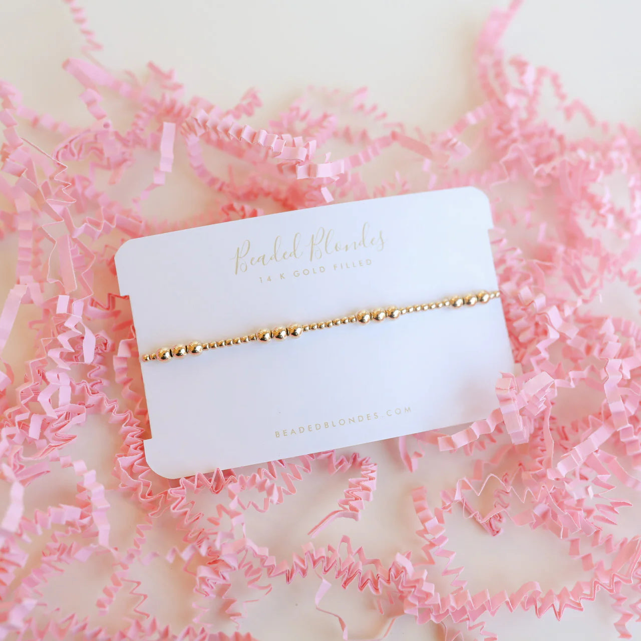 Beaded Blondes | ILY Gold Bracelet - bestdisneylandrvpark