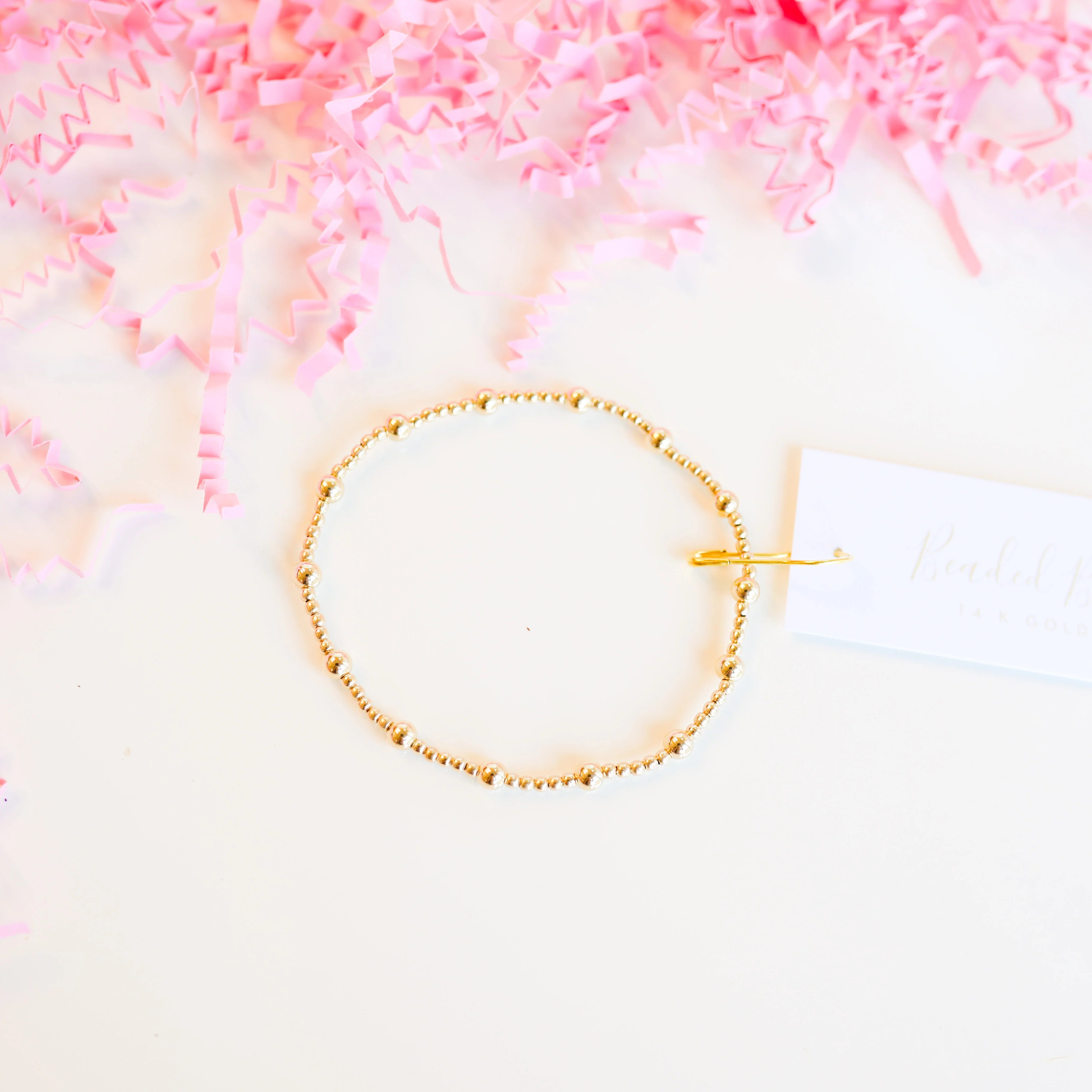 Beaded Blondes | June Bracelet in Gold - bestdisneylandrvpark