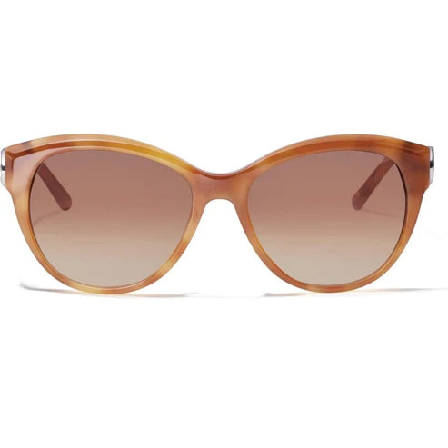 Brighton | Interlok Braid Sunglasses in Amber Brown - bestdisneylandrvpark