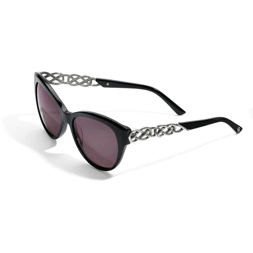 Brighton | Interlok Braid Sunglasses in Black - bestdisneylandrvpark