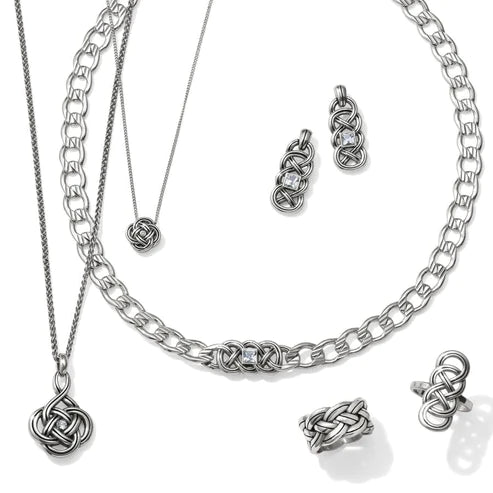 Brighton | Interlok Shine Necklace in Silver Tone - bestdisneylandrvpark