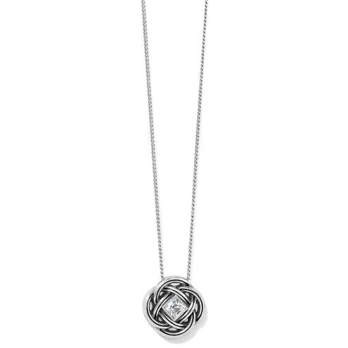 Brighton | Interlok Shine Necklace in Silver Tone - bestdisneylandrvpark