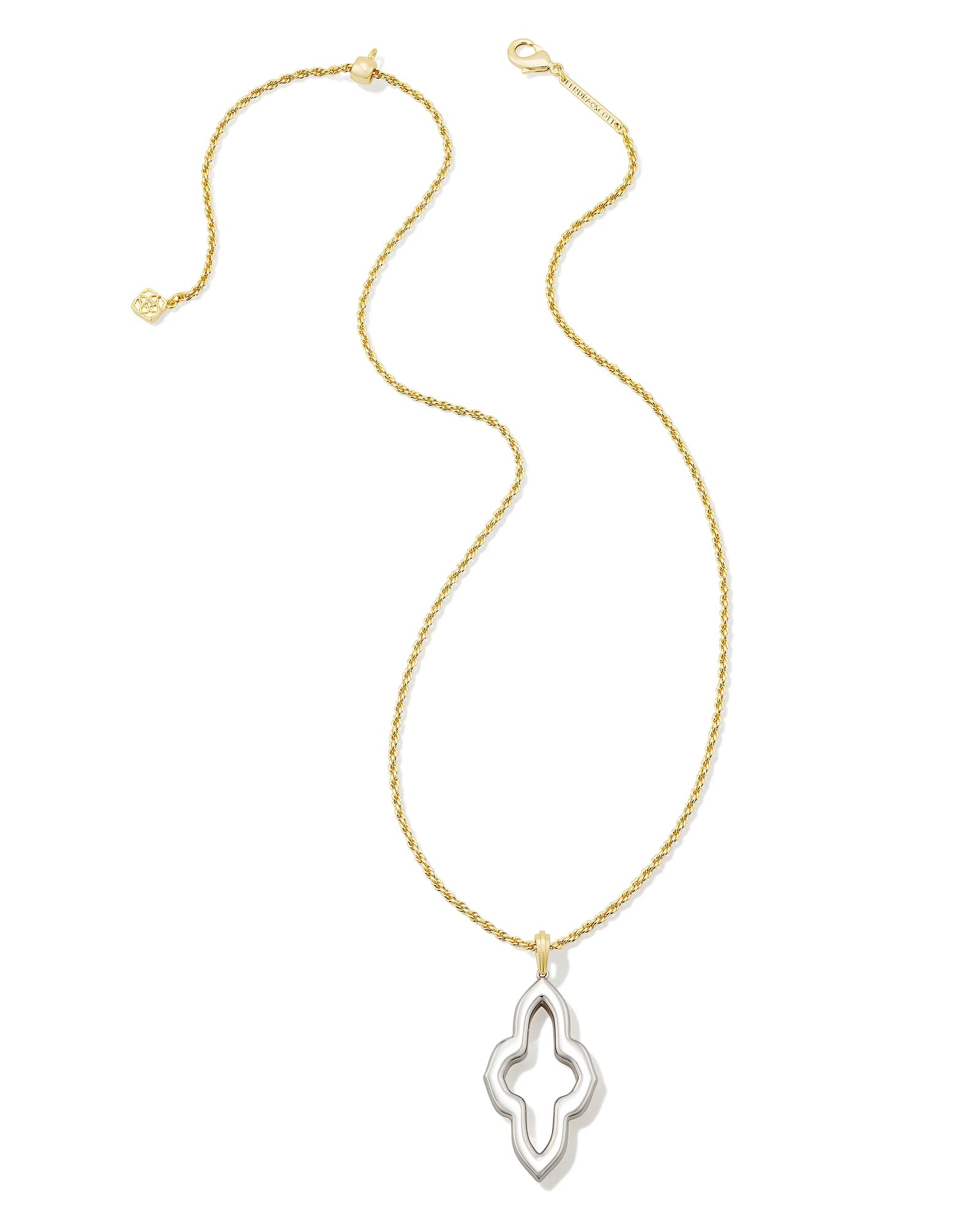 Kendra Scott | Abbie Small Long Pendant Necklace in Mixed Metal - bestdisneylandrvpark