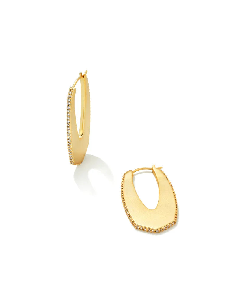 Kendra Scott | Adeline Hoop Earrings in Gold - bestdisneylandrvpark