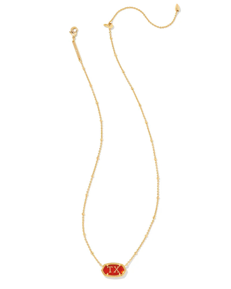 Kendra Scott | Elisa Gold Texas Necklace in Red Illusion - bestdisneylandrvpark