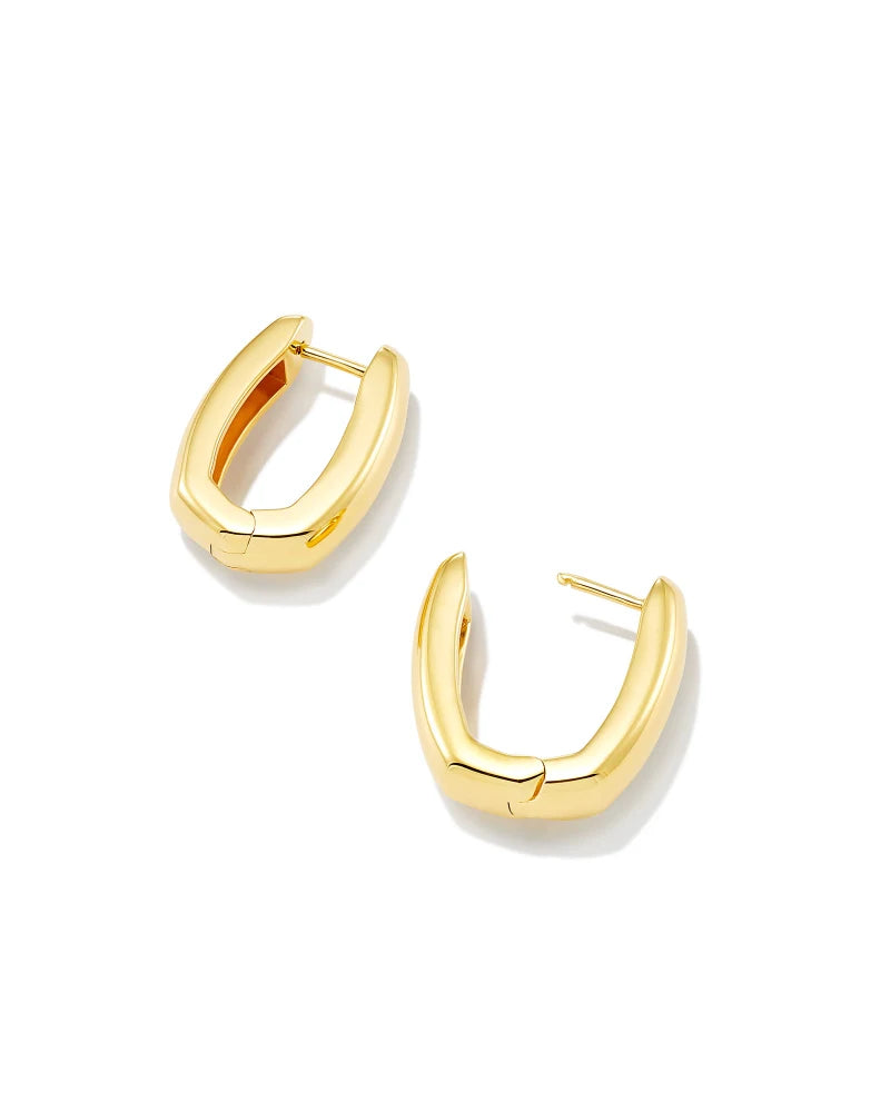 Kendra Scott | Ellen Wide Huggie Earrings in 18k Gold Vermeil - bestdisneylandrvpark