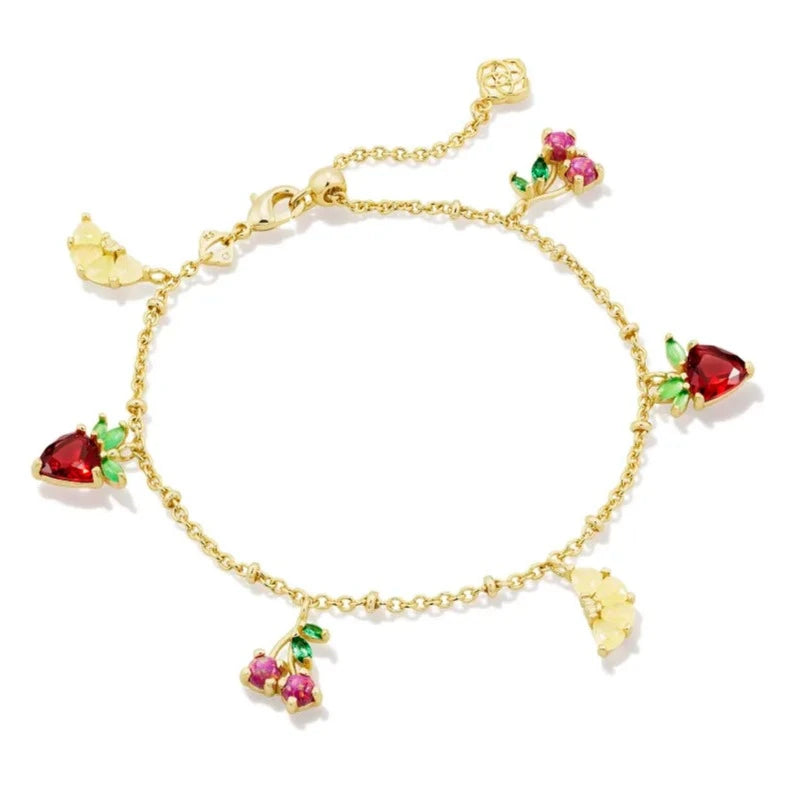 Kendra Scott | Fruit Gold Delicate Chain Bracelet in Multi Mix